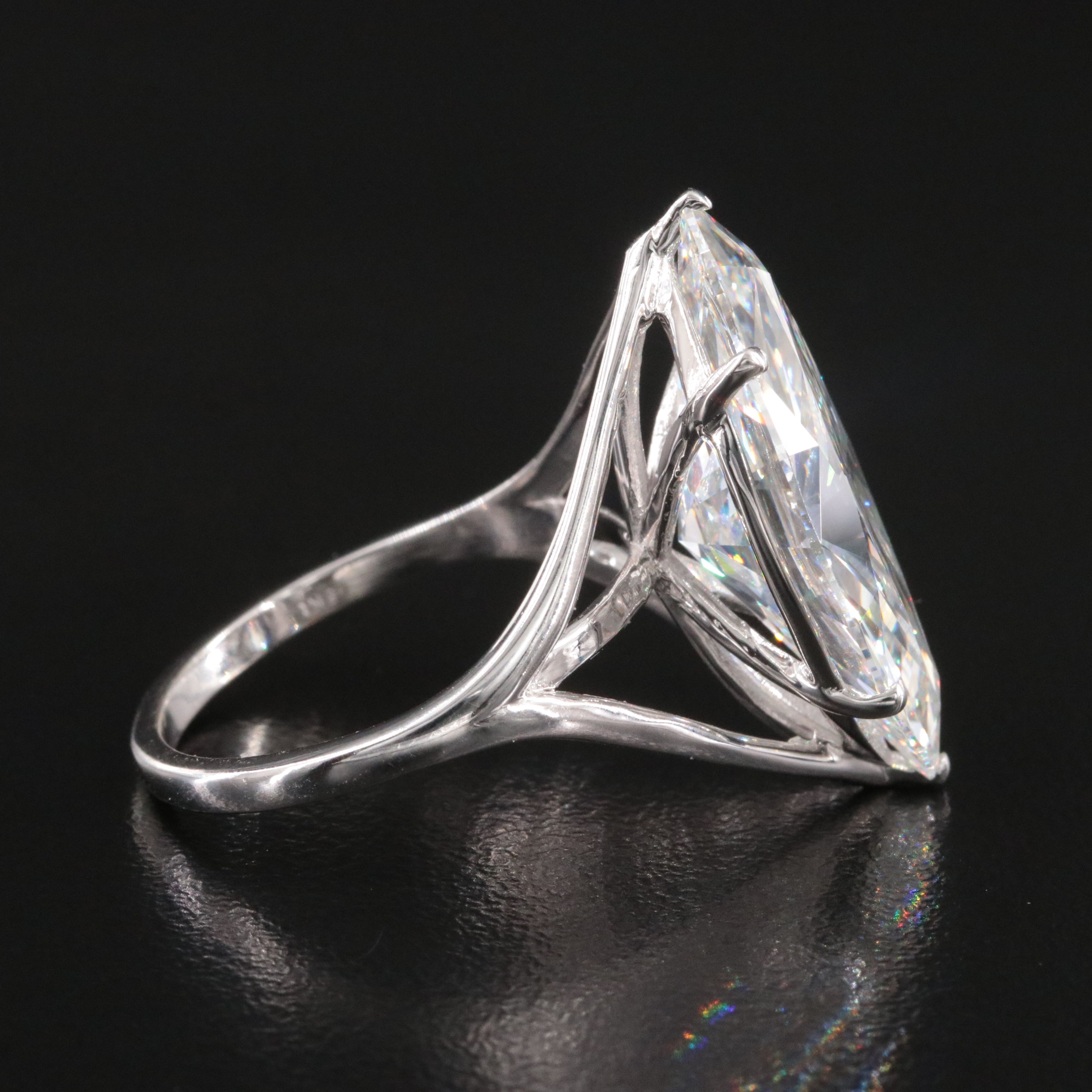 18K 10.01 CTW Lab Grown Diamond Ring with IGI Report