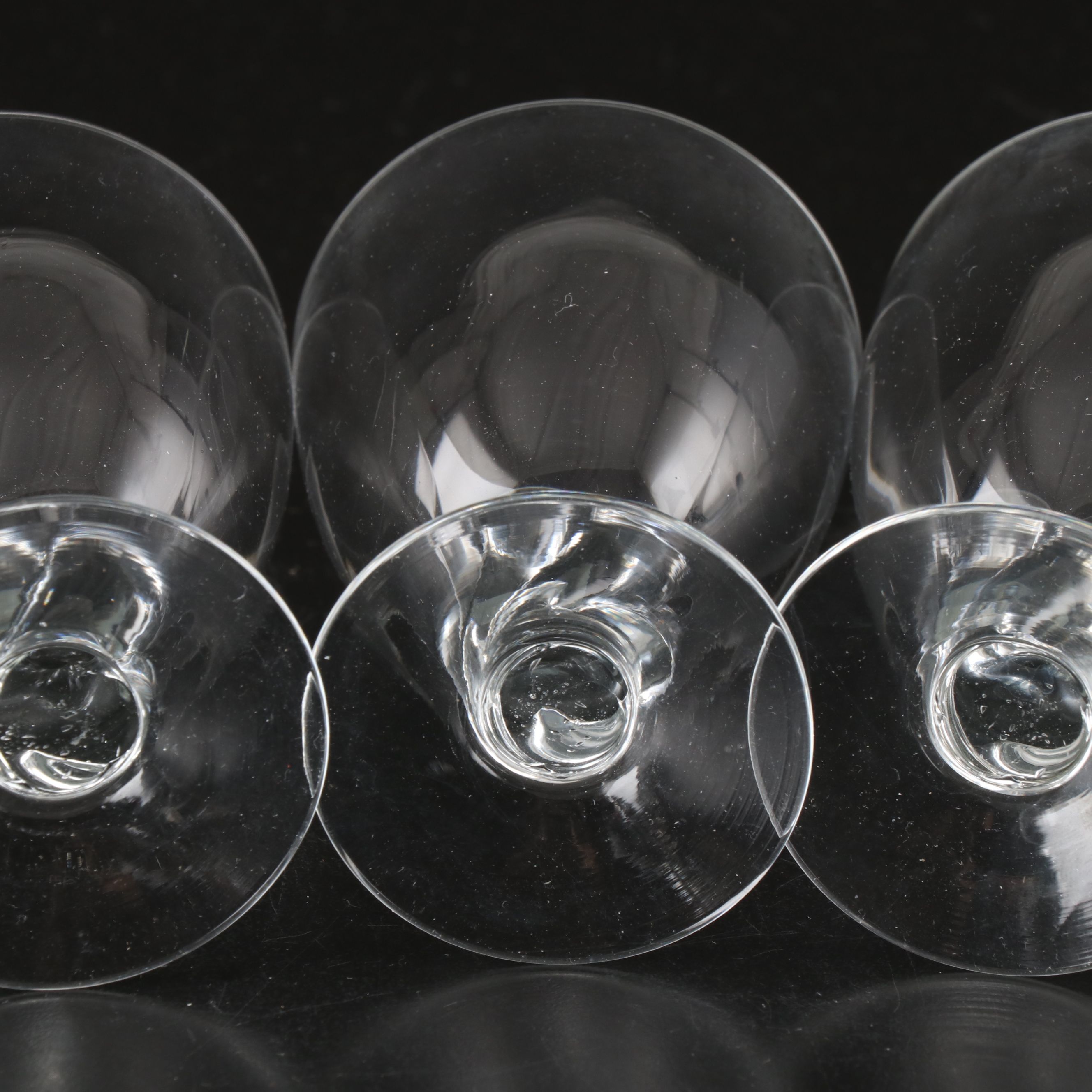 Sheffield Silver Plate and Formica Serving Tray with Goblets and Cordial Glasses