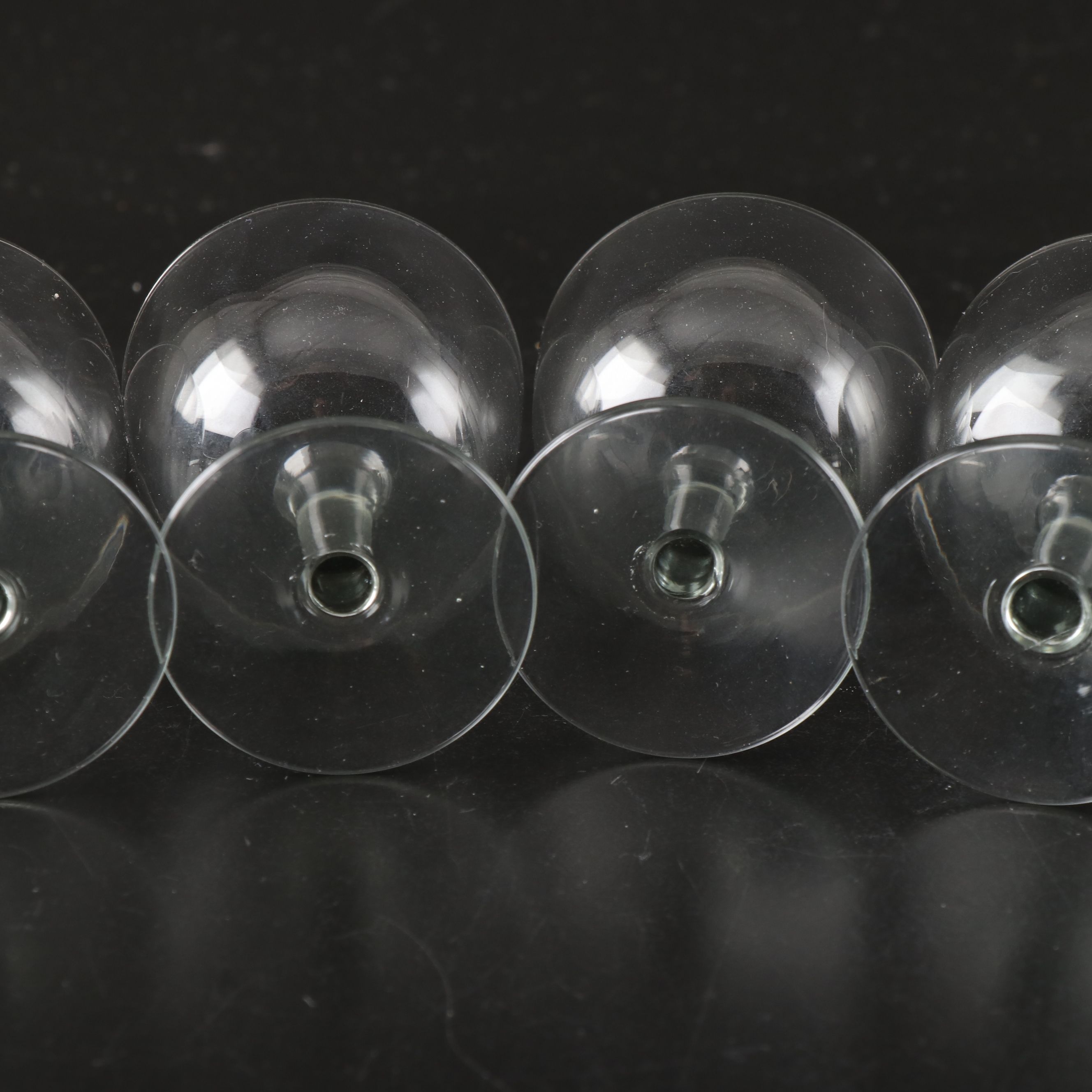 Sheffield Silver Plate and Formica Serving Tray with Goblets and Cordial Glasses