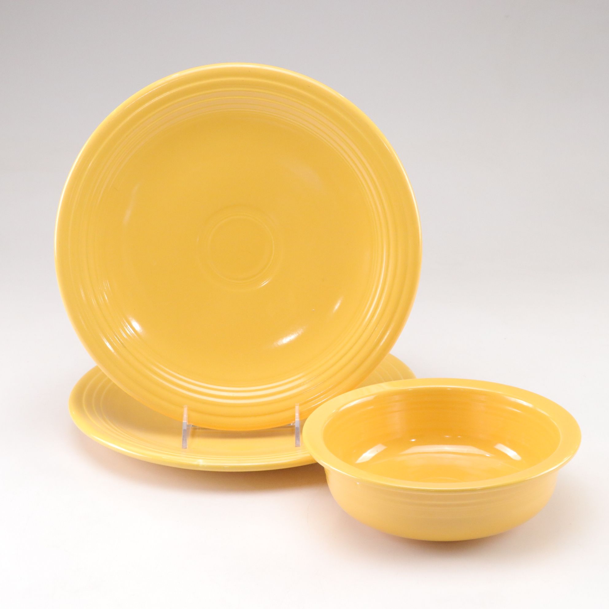 Homer Laughlin Co. "Fiesta" Yellow Dinnerware and More, Mid-20th C.