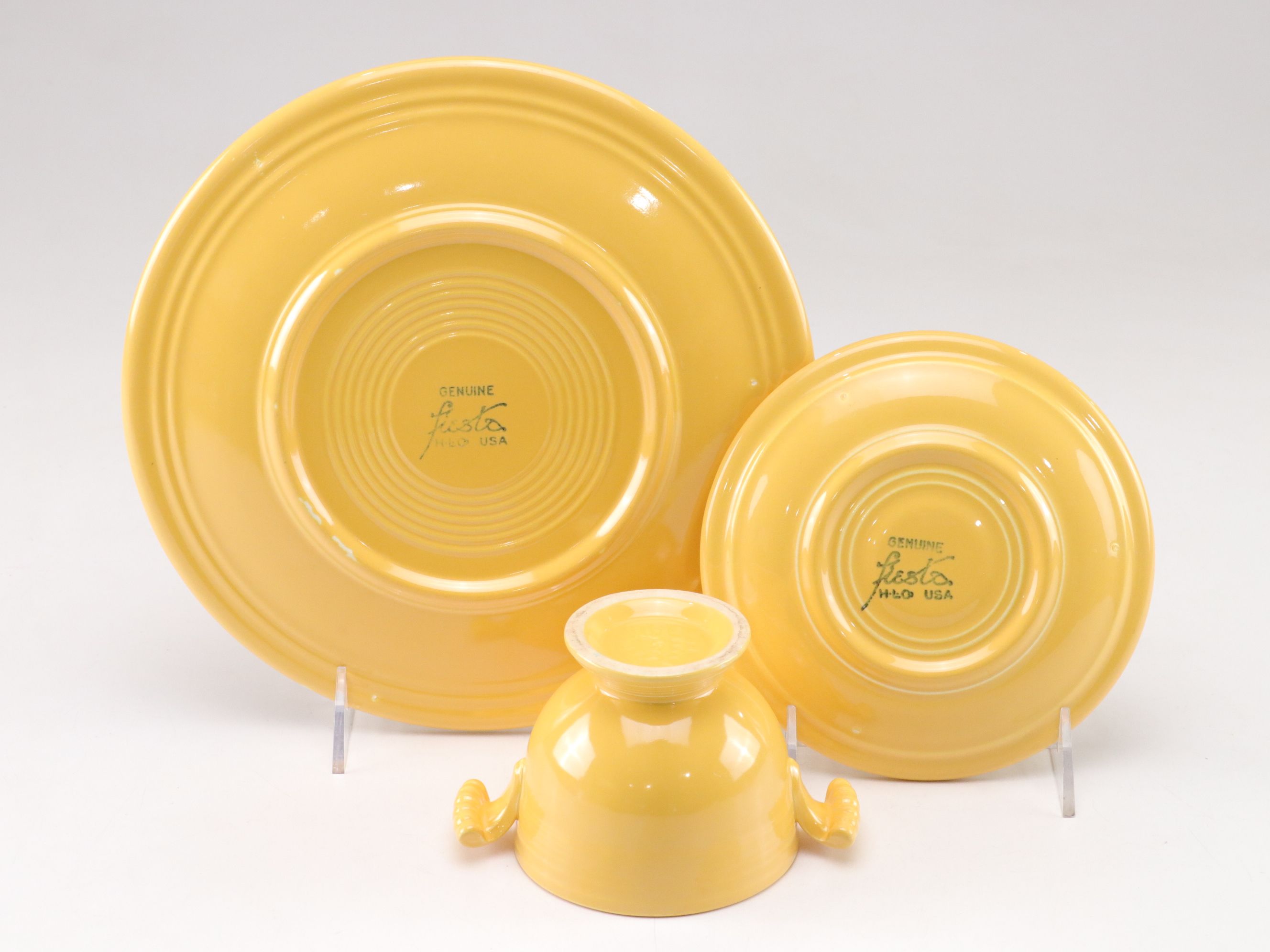 Homer Laughlin Co. "Fiesta" Yellow Dinnerware and More, Mid-20th C.