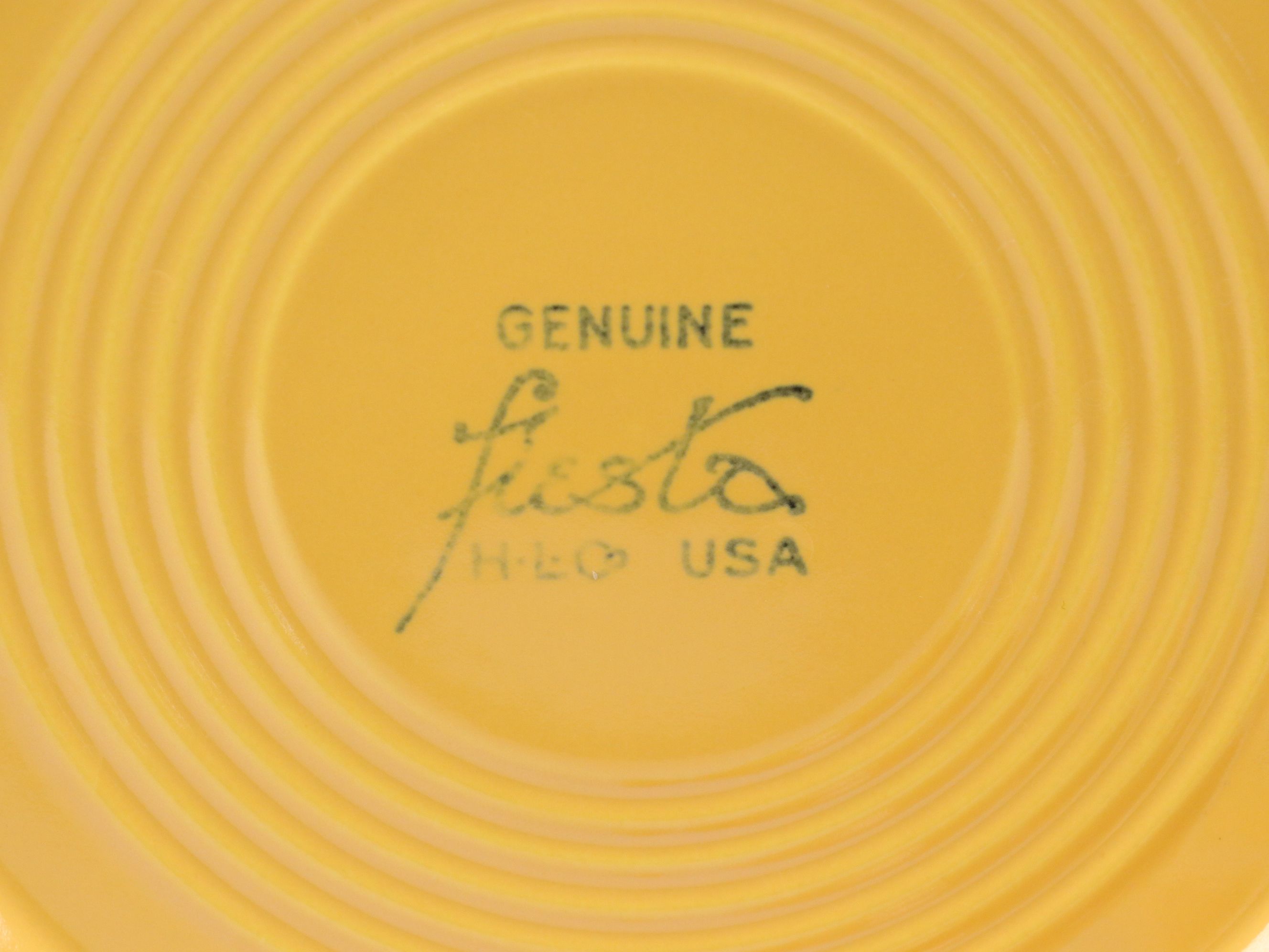 Homer Laughlin Co. "Fiesta" Yellow Dinnerware and More, Mid-20th C.