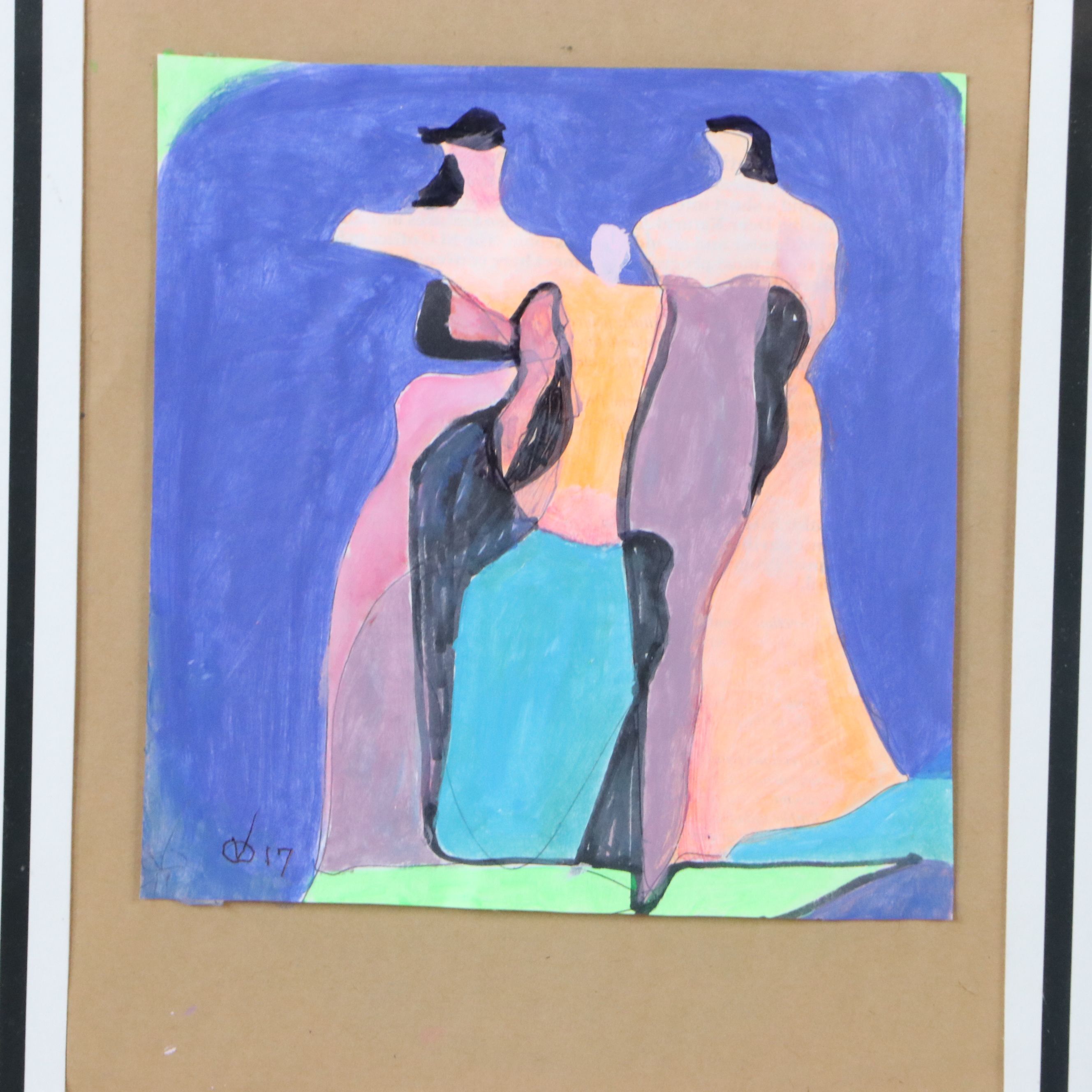 Don Vogl Acrylic Painting "Stepping Off The Pedestal," 2009 and More