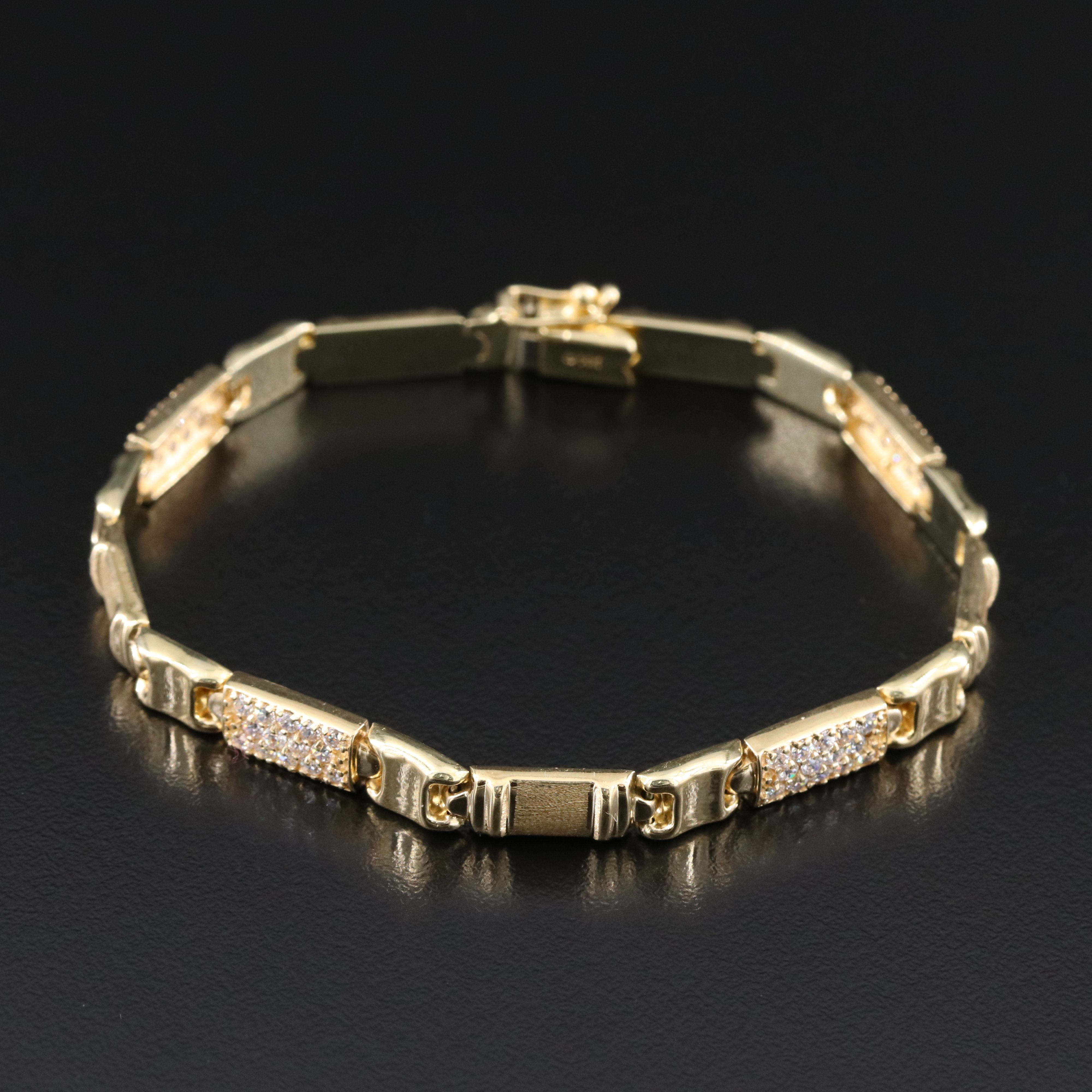 14K CZ Bracelet
