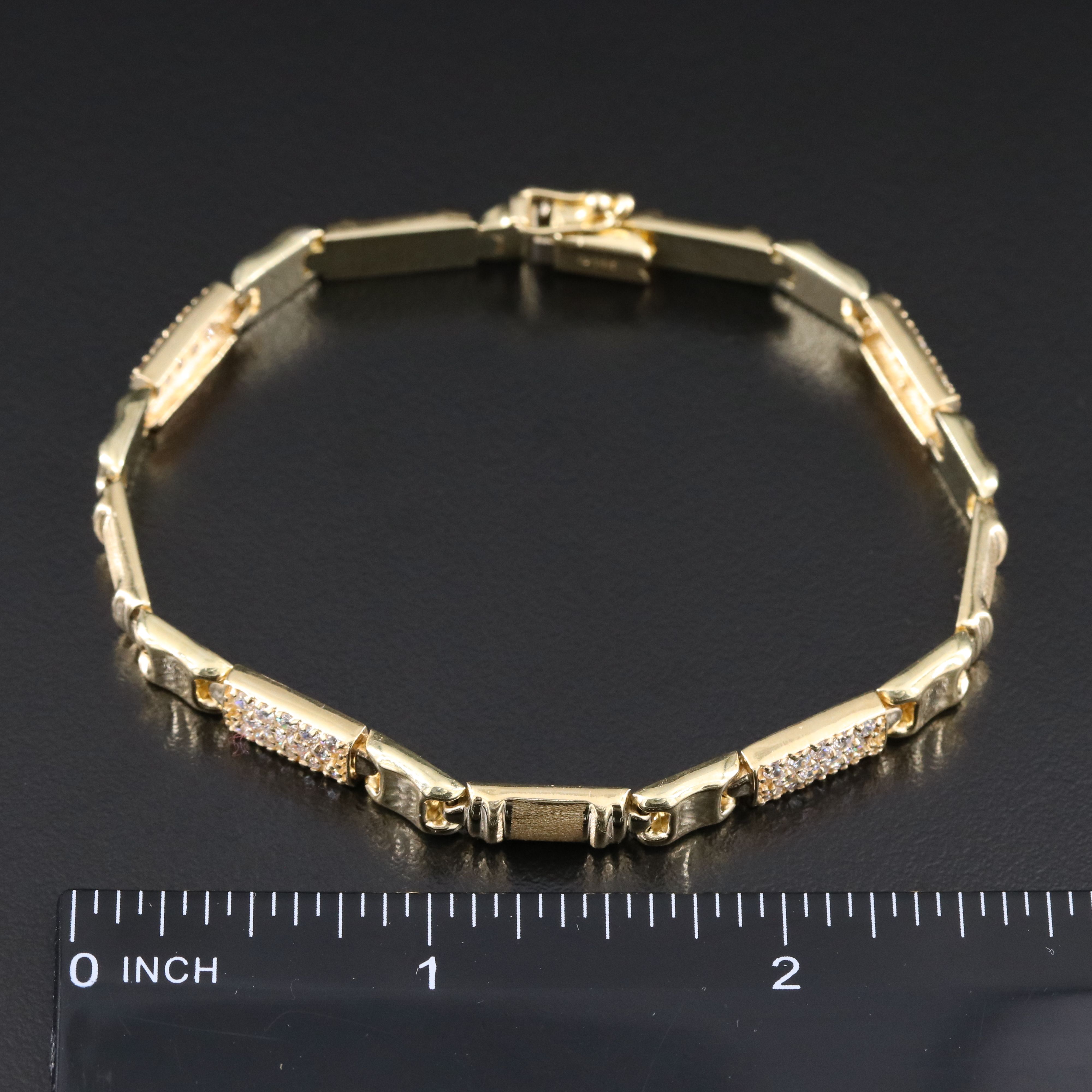 14K CZ Bracelet