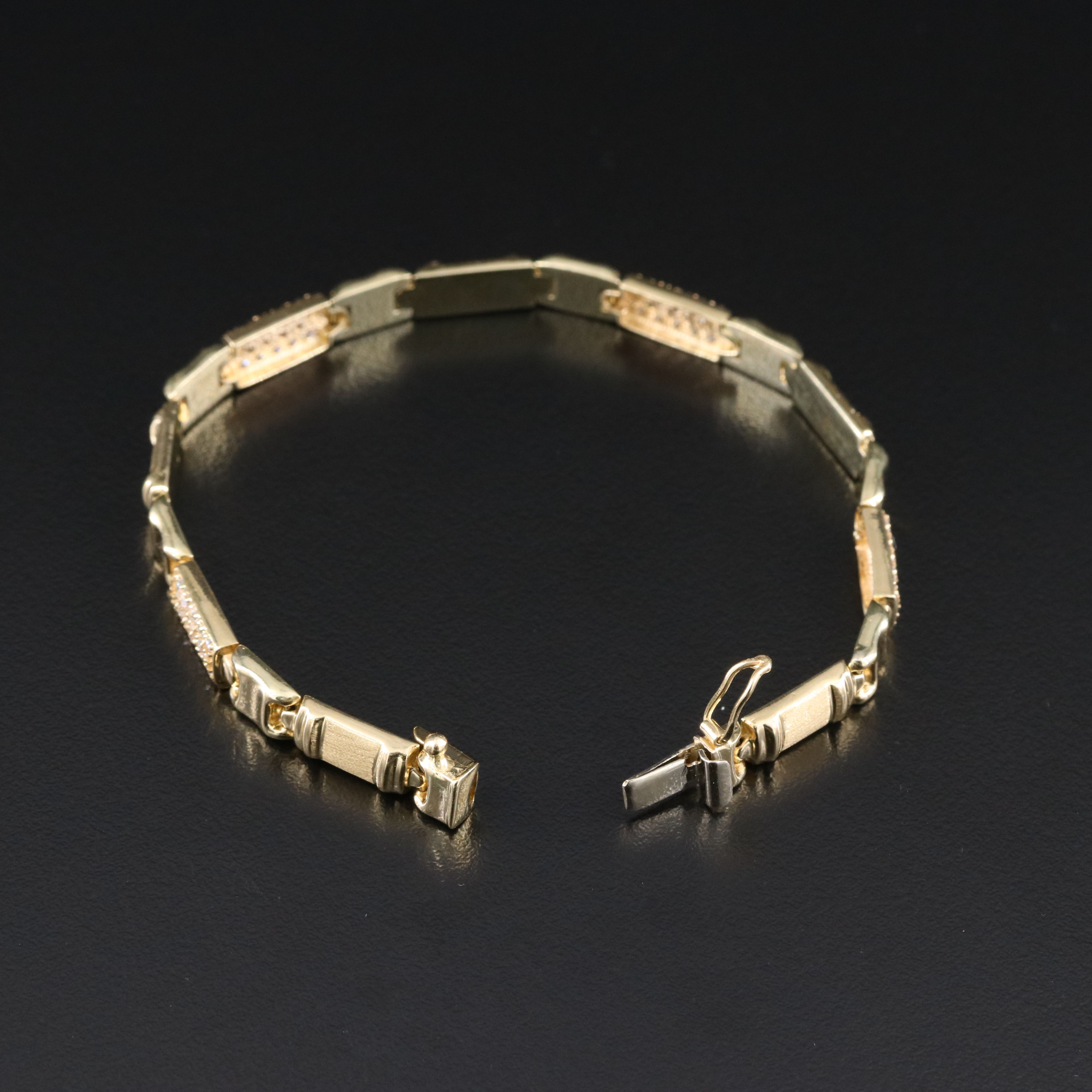 14K CZ Bracelet