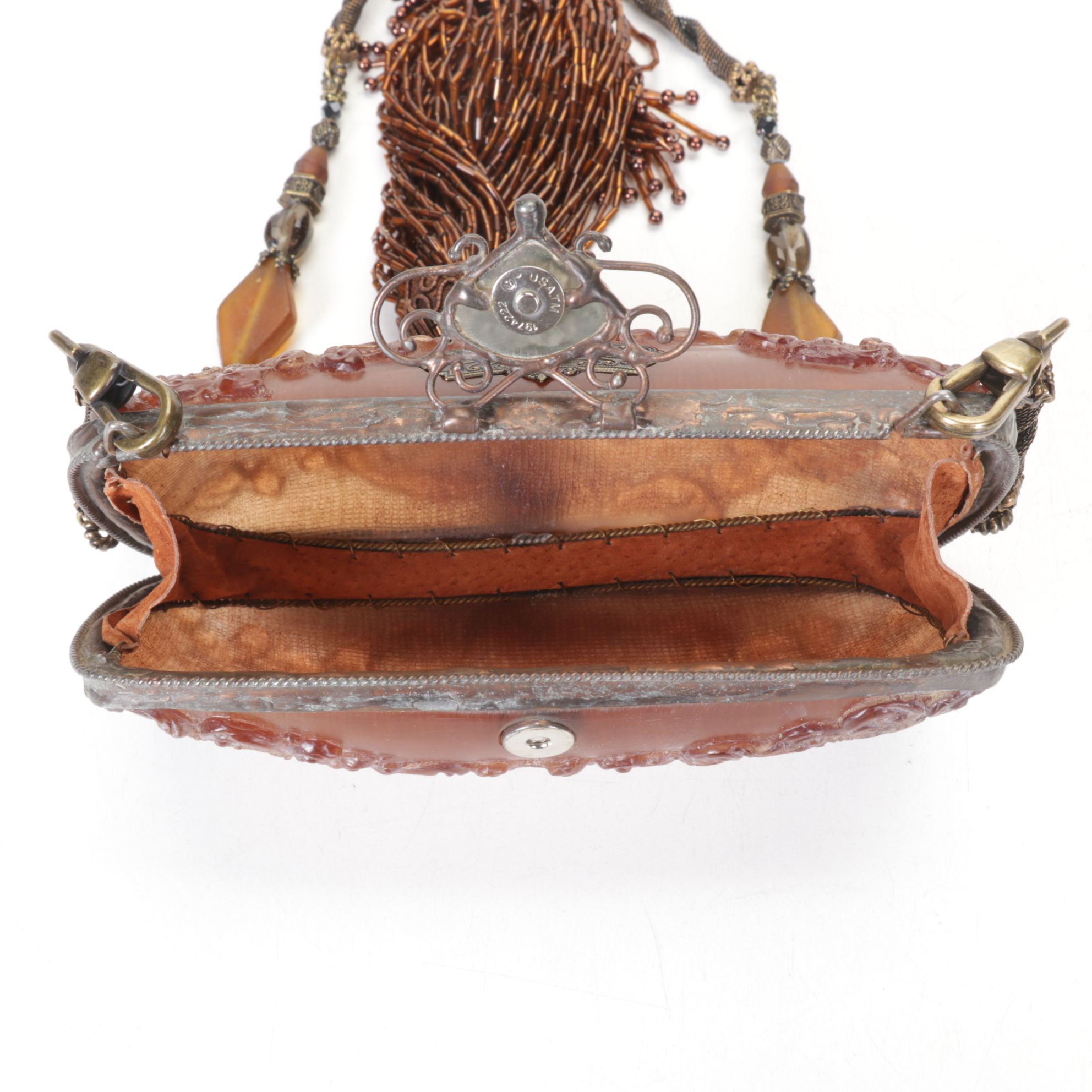 Mary Frances Feather & Ribbon Handbag, Maya Evangelista Resin Clutch & More