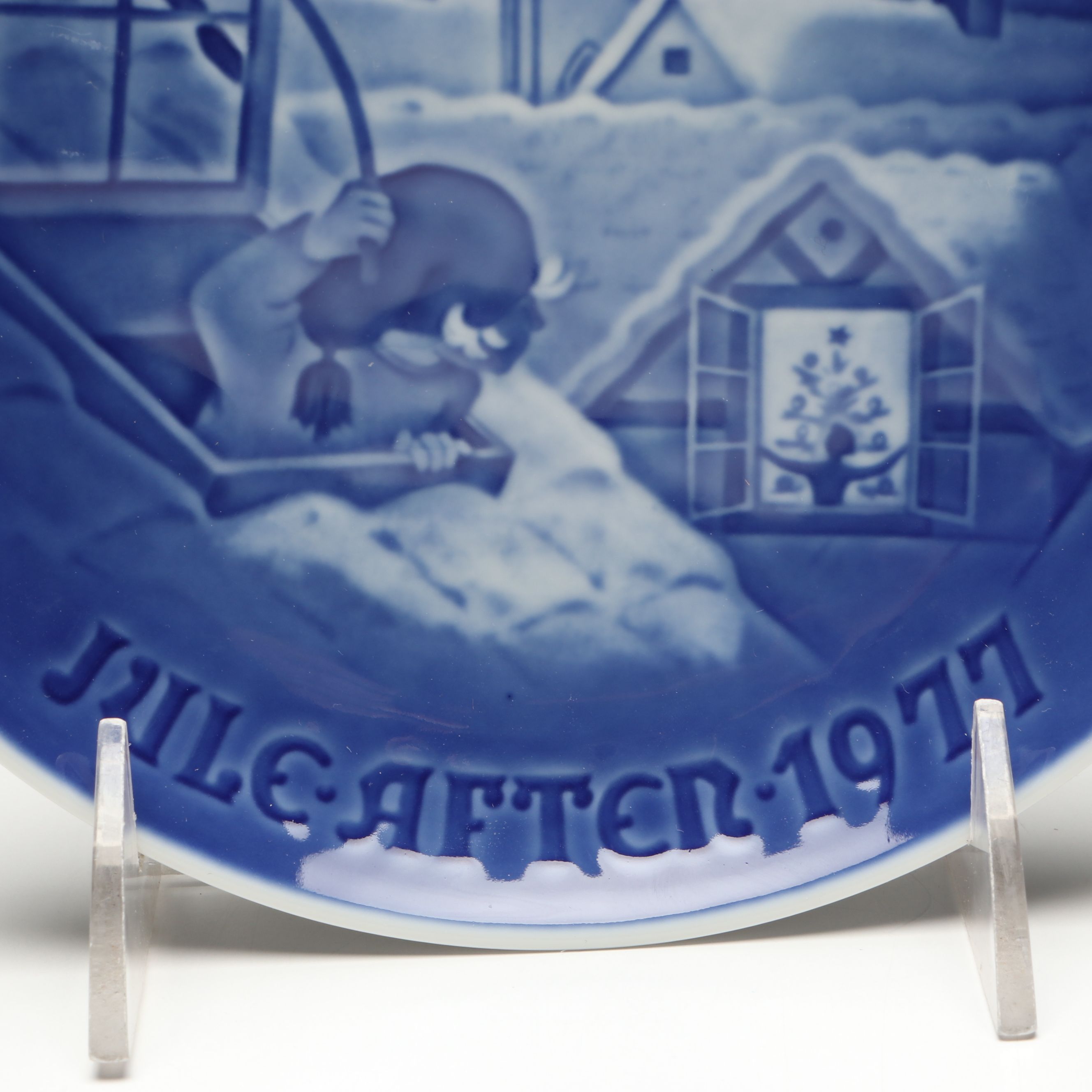 Bing & Grøndahl Porcelain Collector Plates Featuring "White Christmas"