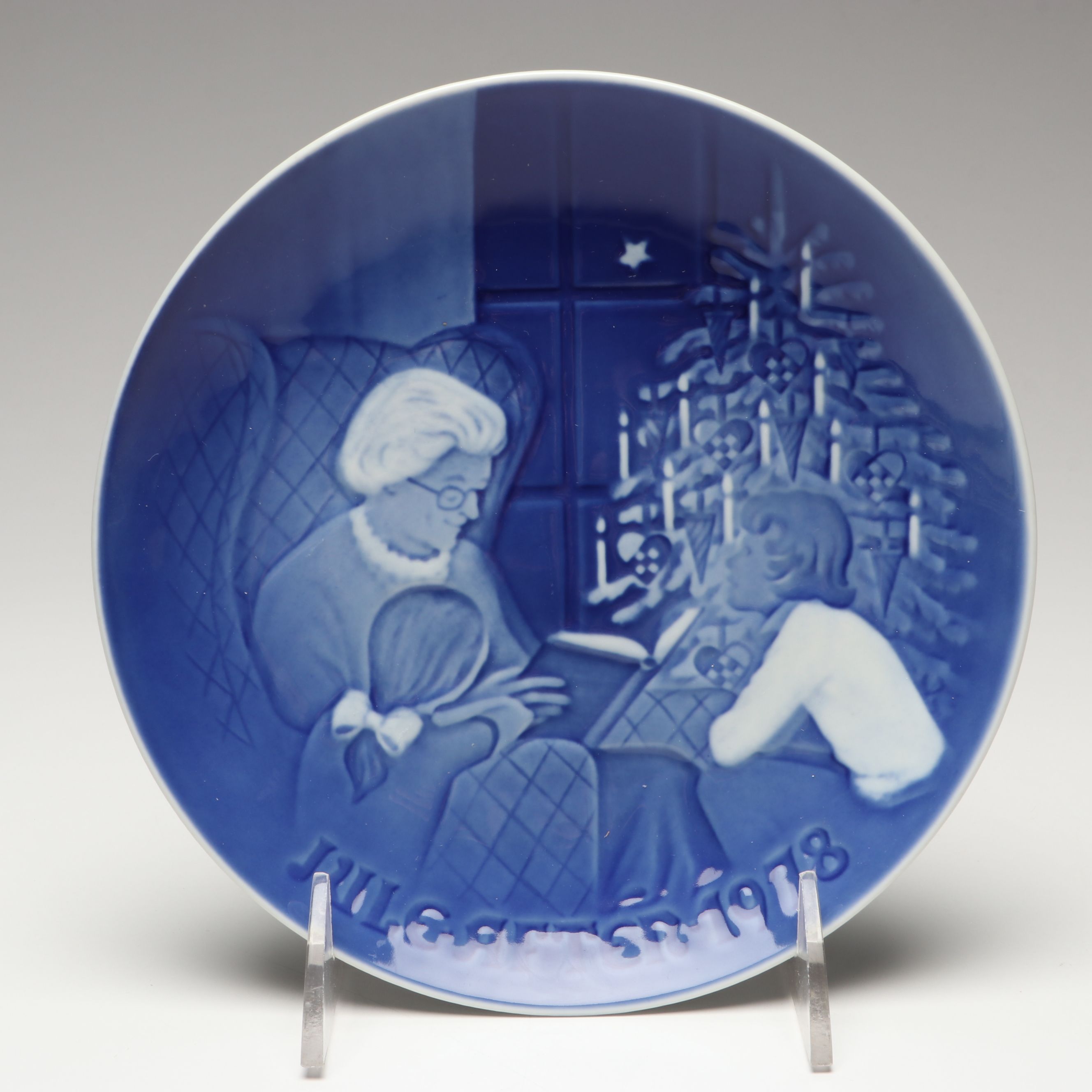 Bing & Grøndahl Porcelain Collector Plates Featuring "White Christmas"