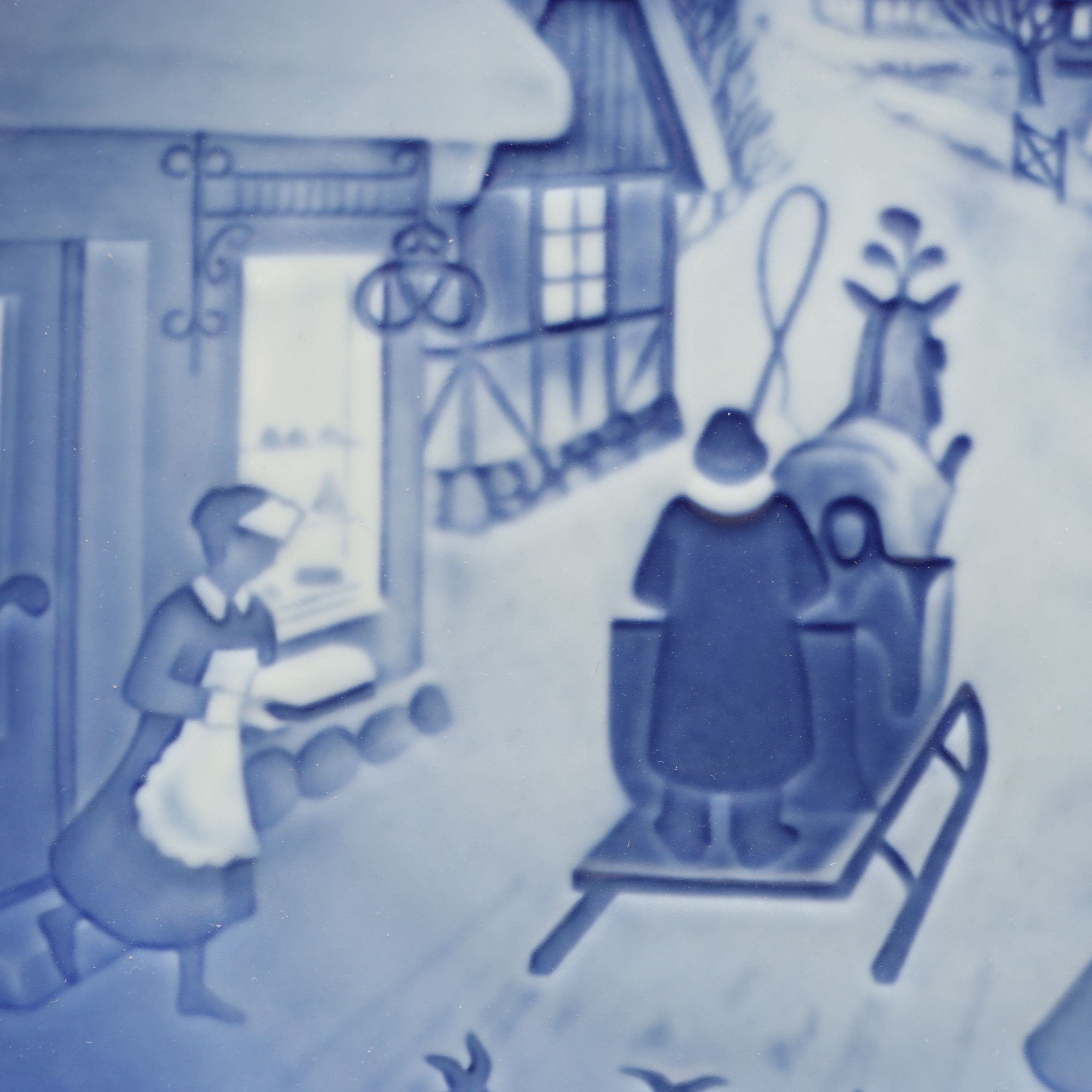 Bing & Grøndahl Porcelain Collector Plates Featuring "White Christmas"