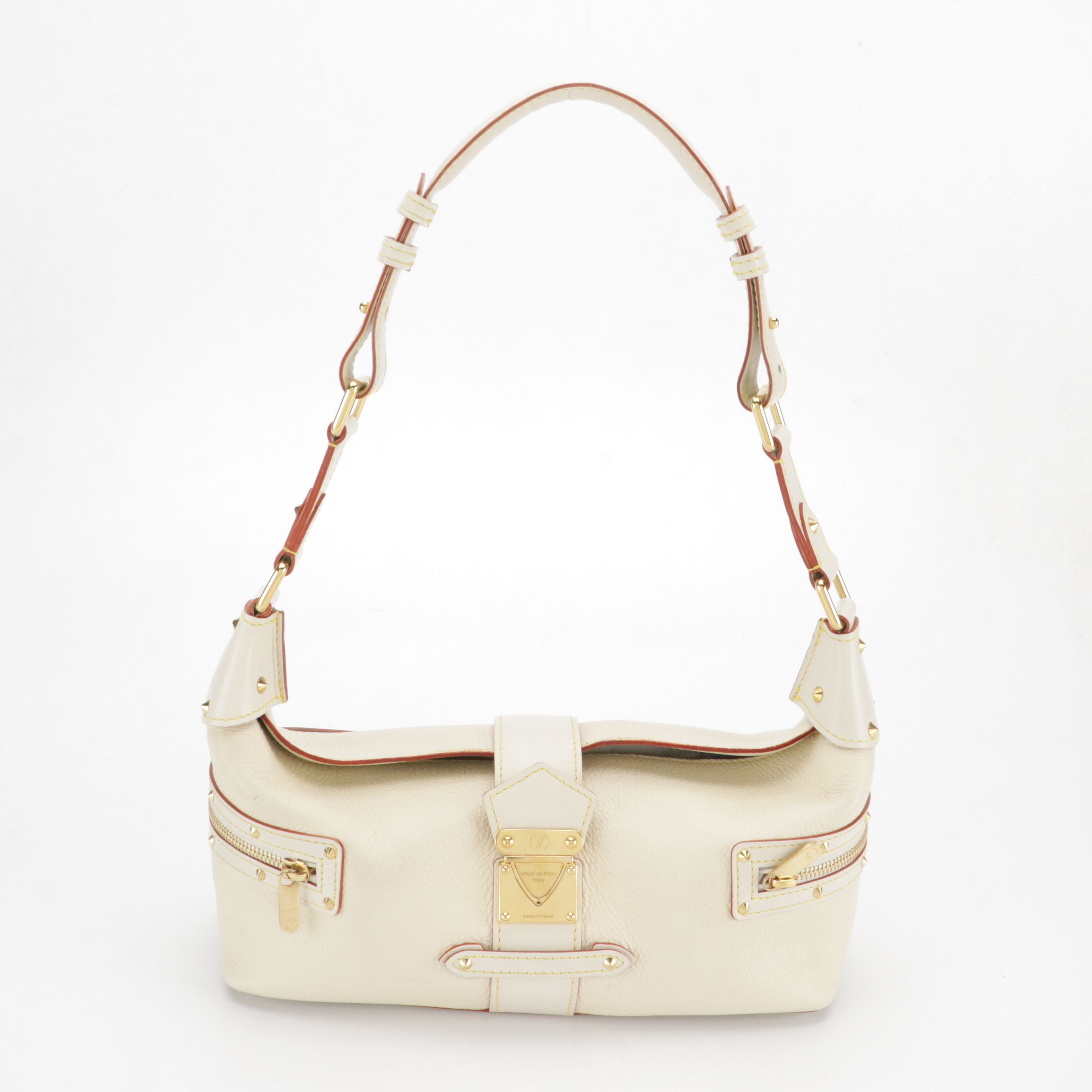 Louis Vuitton L’Impetueux Shoulder Bag in White Suhali Leather