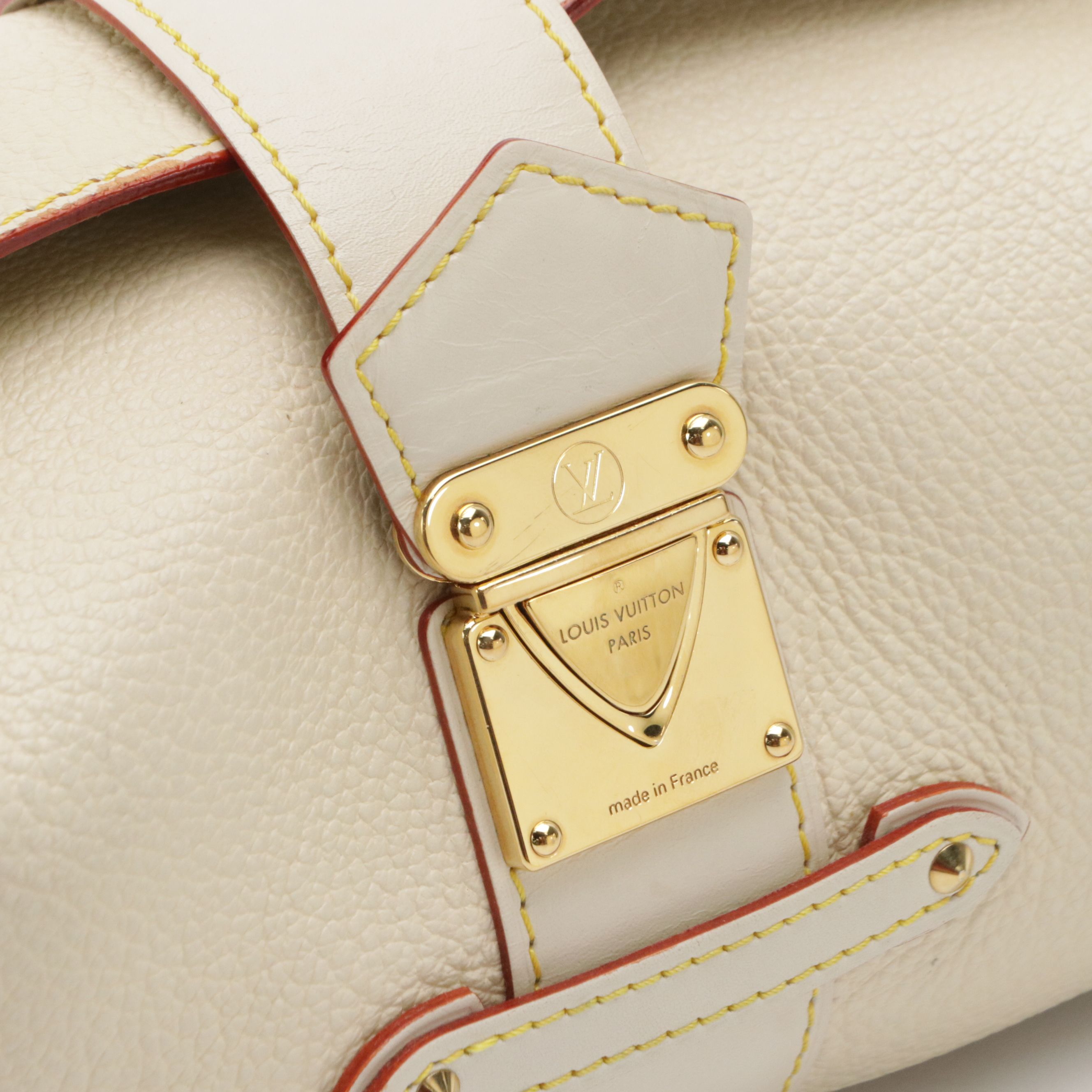 Louis Vuitton L’Impetueux Shoulder Bag in White Suhali Leather