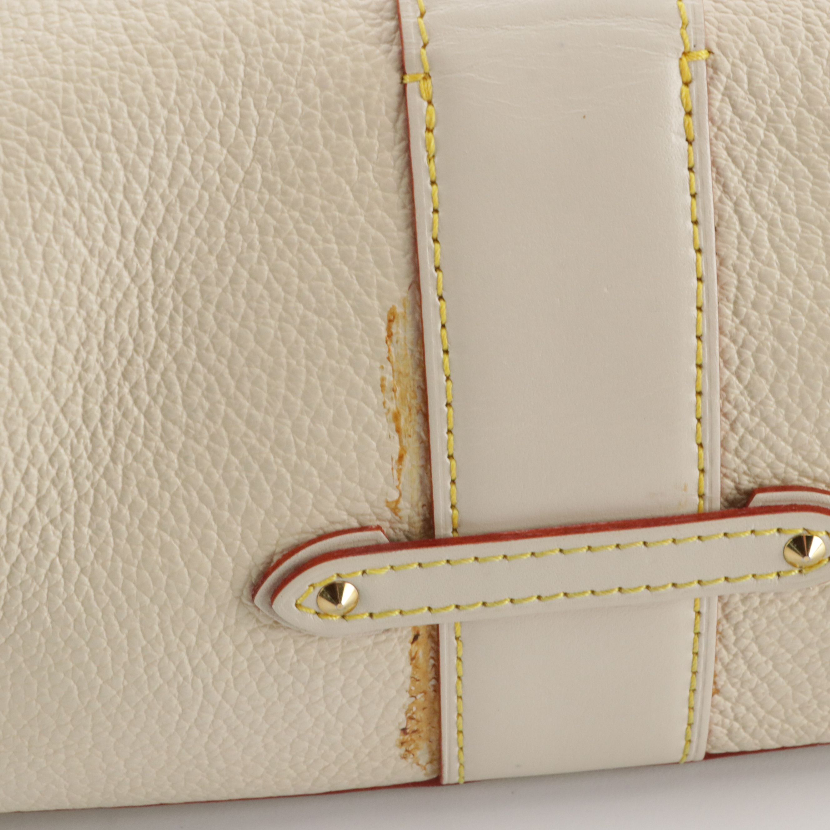 Louis Vuitton L’Impetueux Shoulder Bag in White Suhali Leather