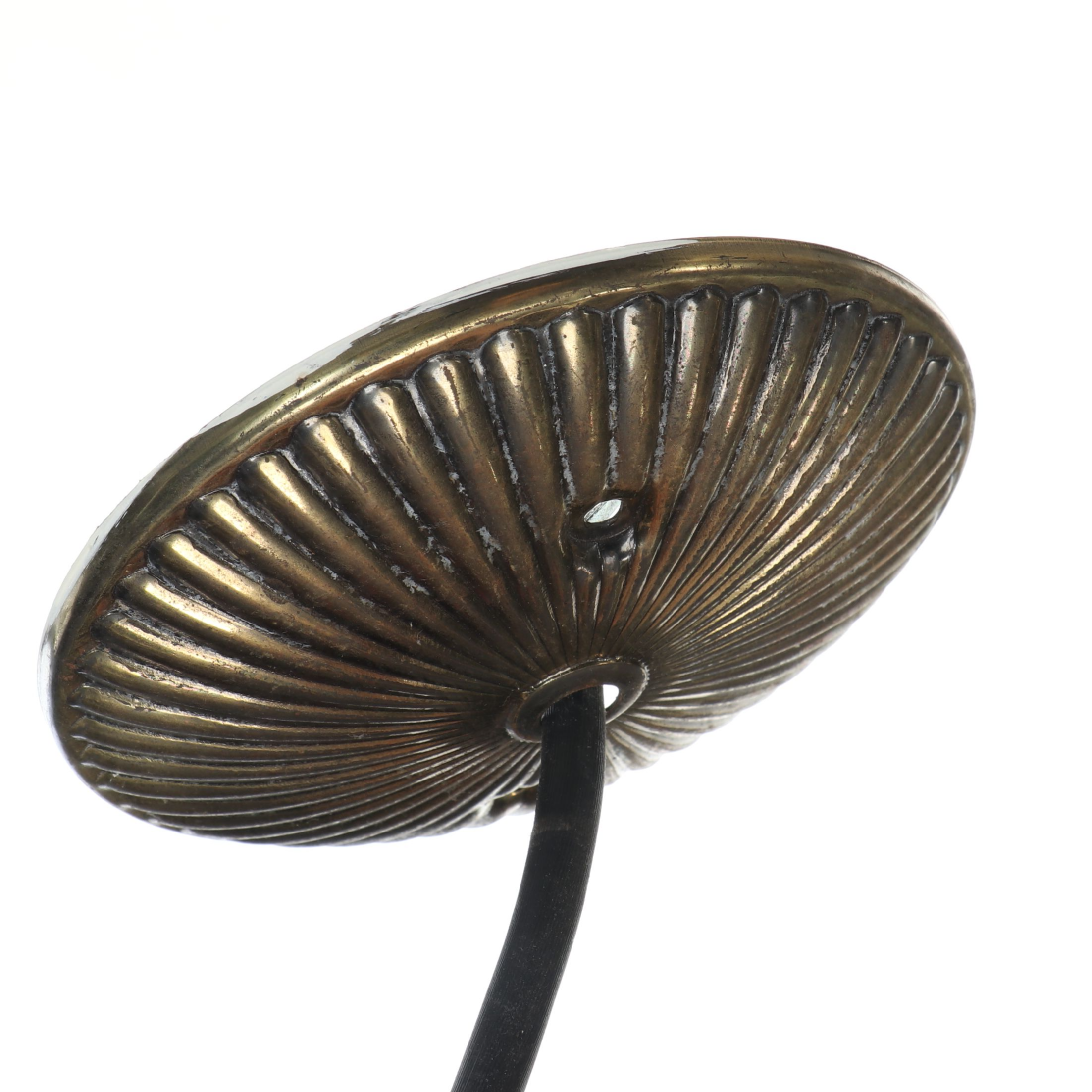 Punched Tin Scalloped Pendant Light