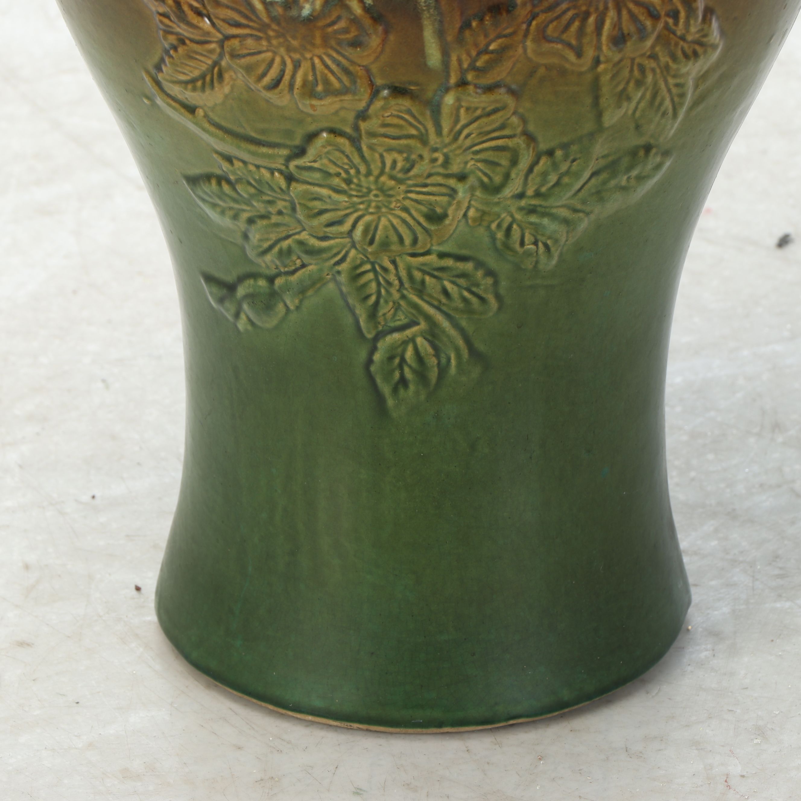 American Art Pottery Briar Rose Pattern Umbrella Stand