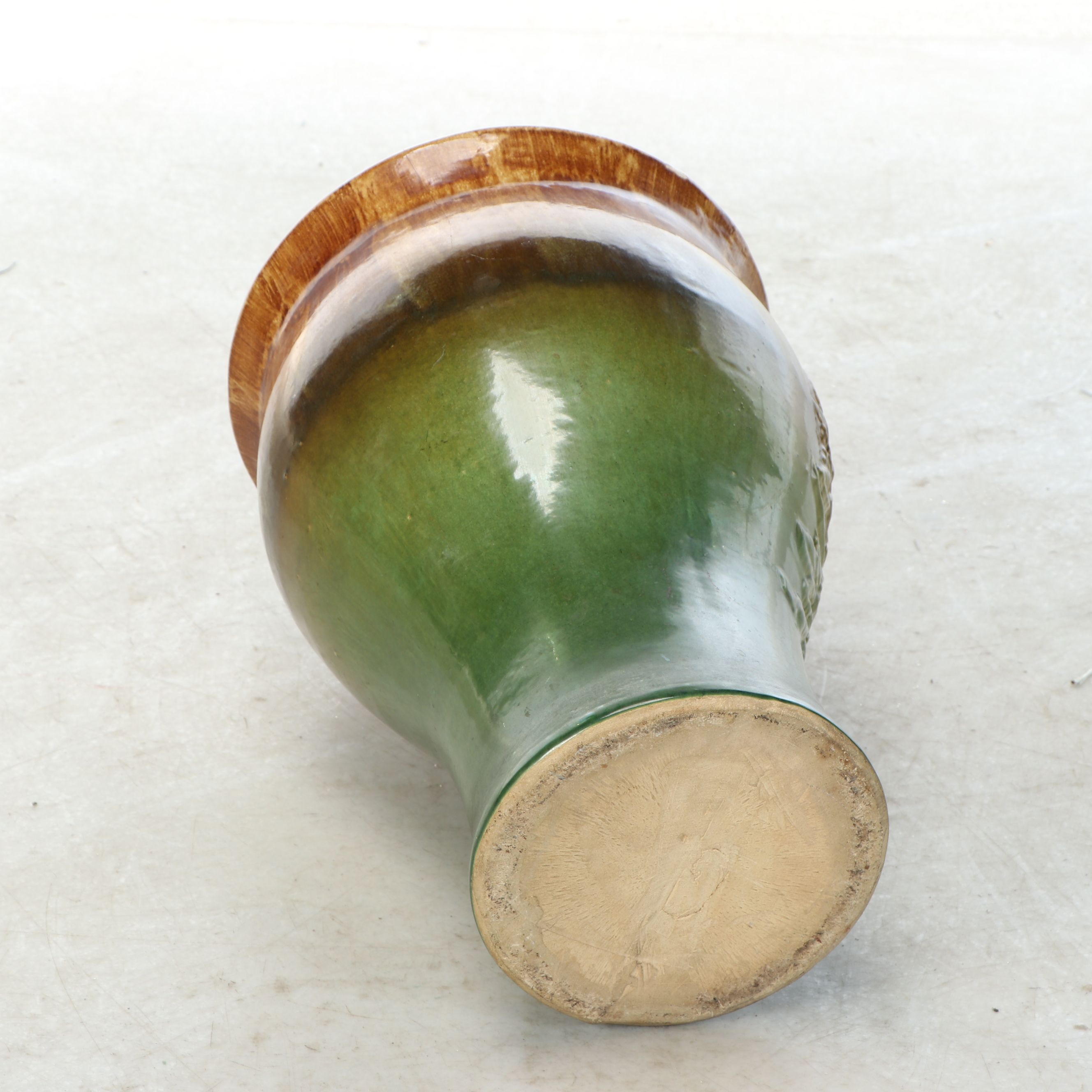 American Art Pottery Briar Rose Pattern Umbrella Stand