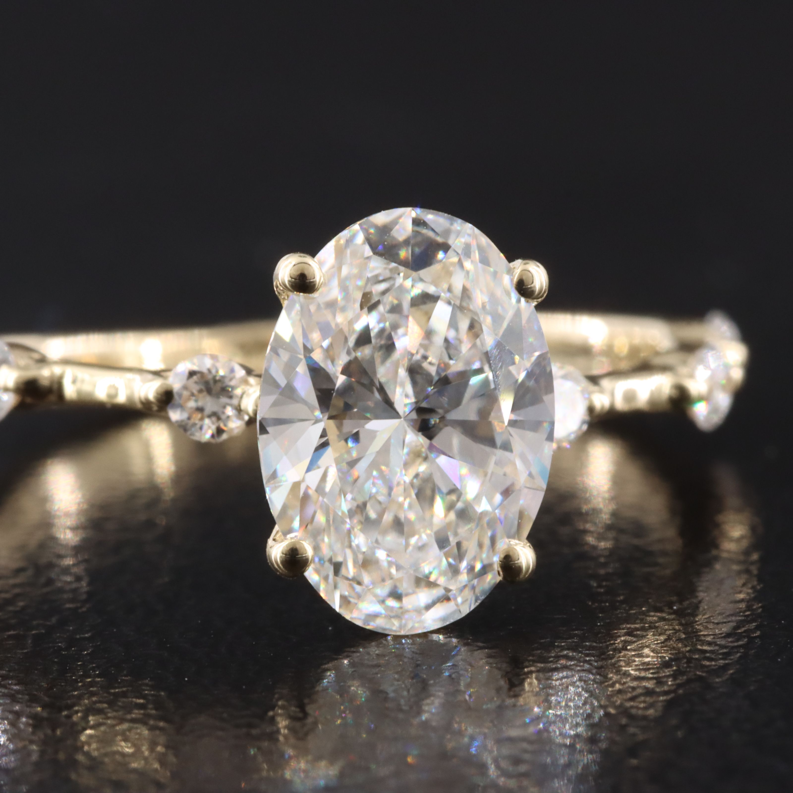 14K 2.18 CTW Lab Grown Diamond Ring with IGI Report