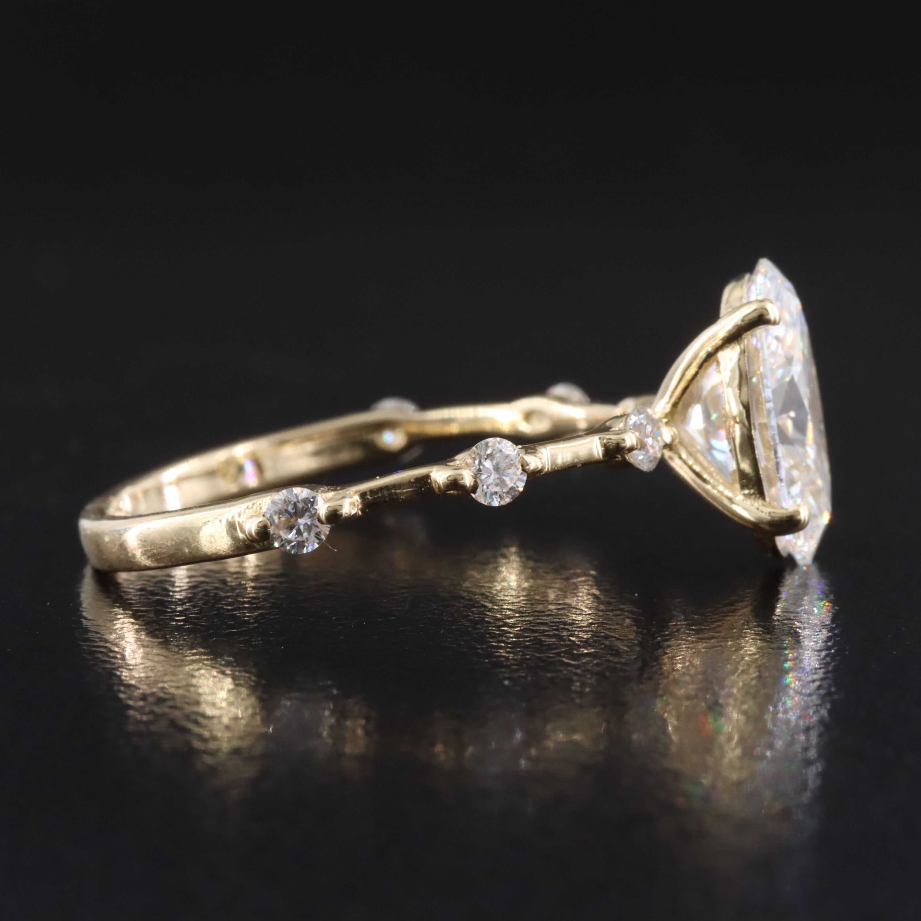 14K 2.18 CTW Lab Grown Diamond Ring with IGI Report