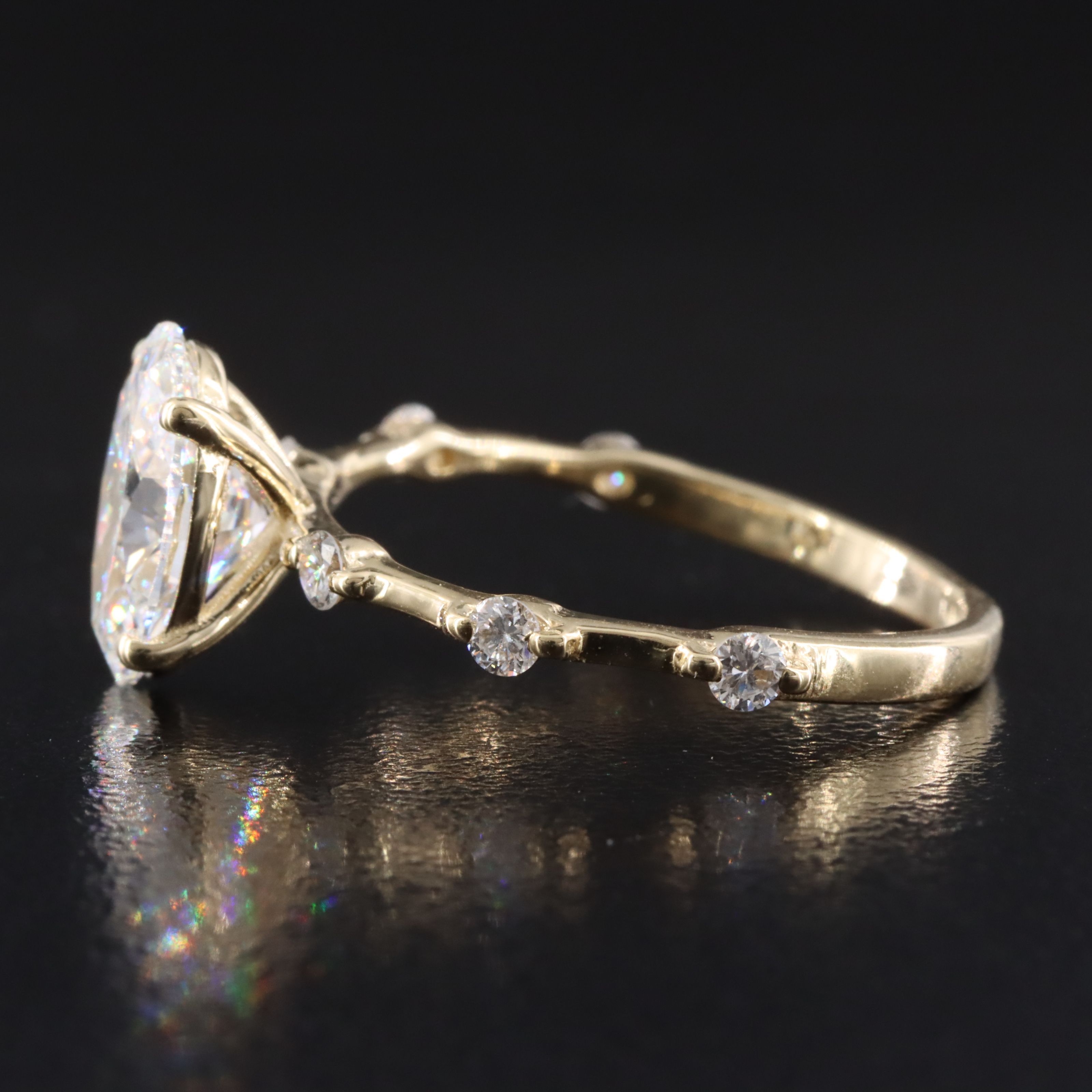 14K 2.18 CTW Lab Grown Diamond Ring with IGI Report