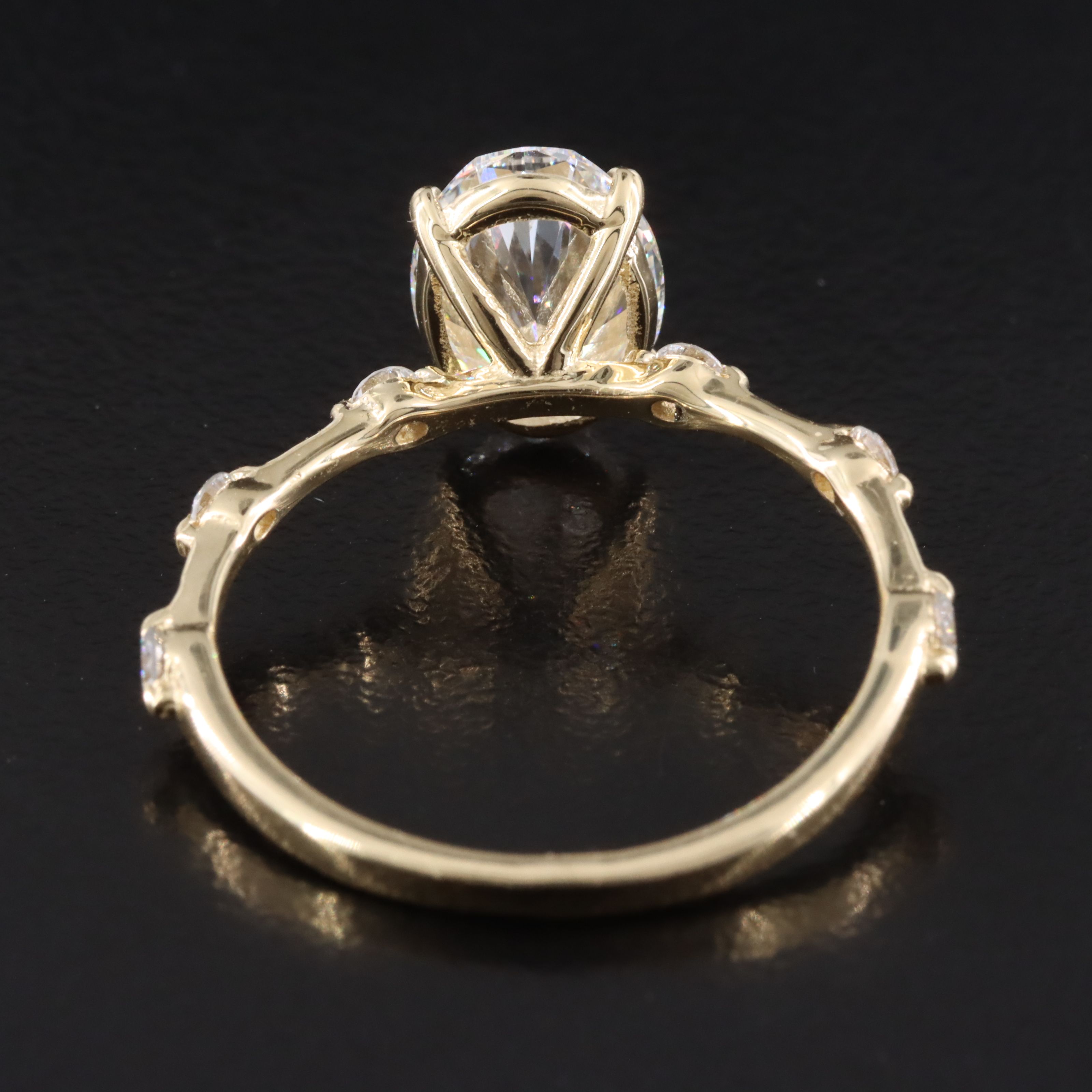 14K 2.18 CTW Lab Grown Diamond Ring with IGI Report