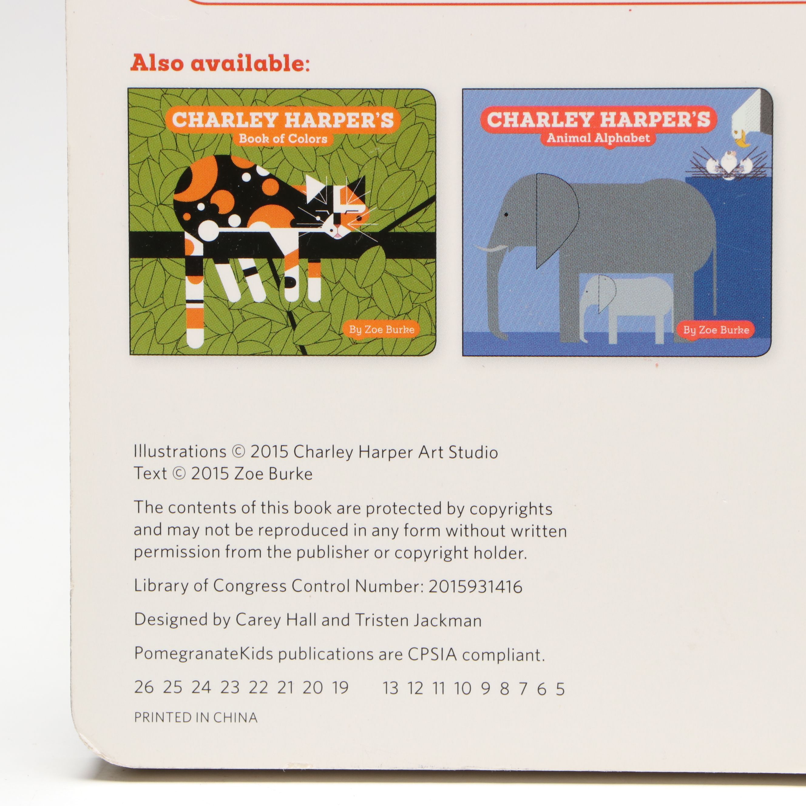 Fifth Printing "Charley Harper's Count the Birds" by Zoe Burke, 2019