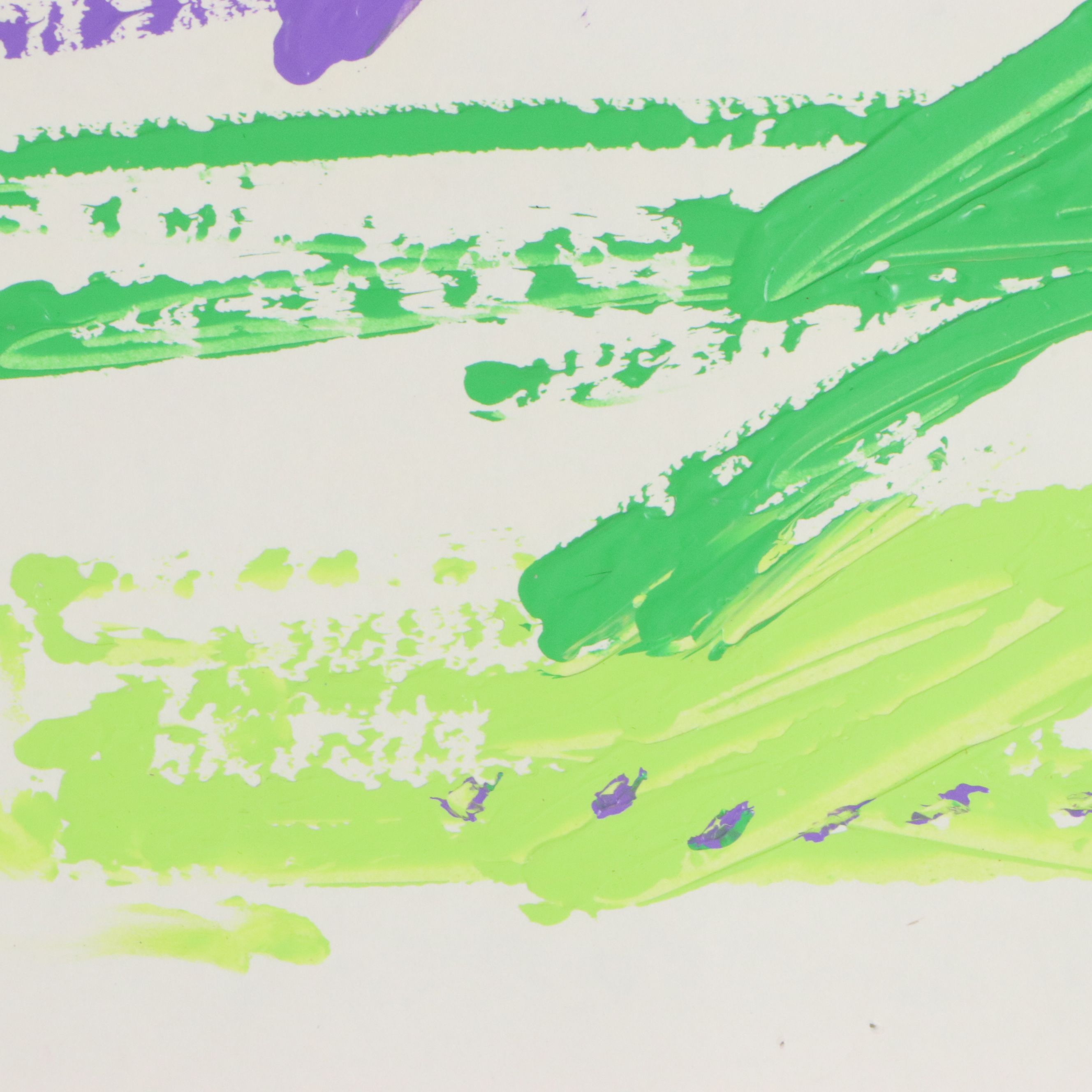 Paul Chidlaw Folk Abstract Chalk Pastel Drawing, Late 20th Century