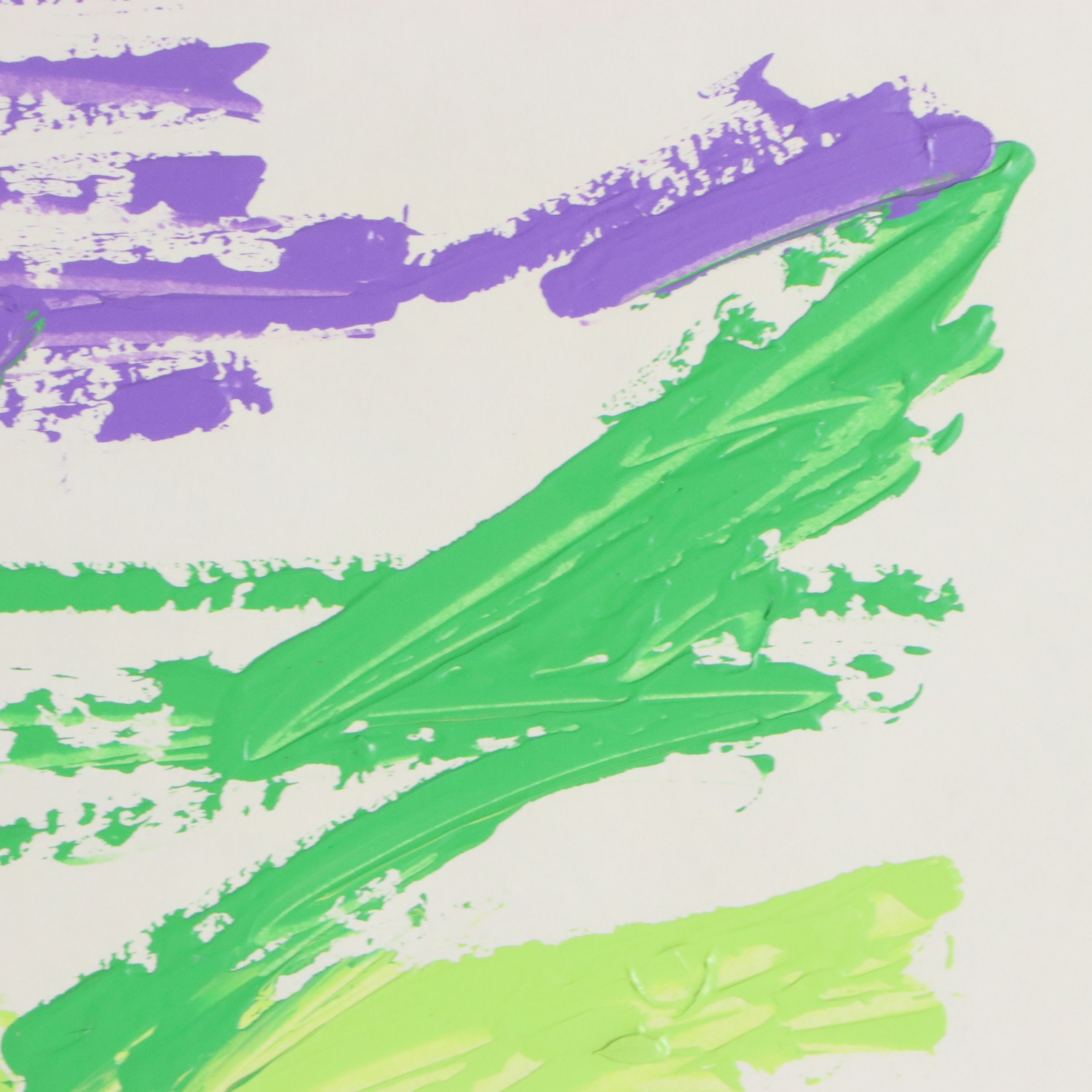 Paul Chidlaw Folk Abstract Chalk Pastel Drawing, Late 20th Century