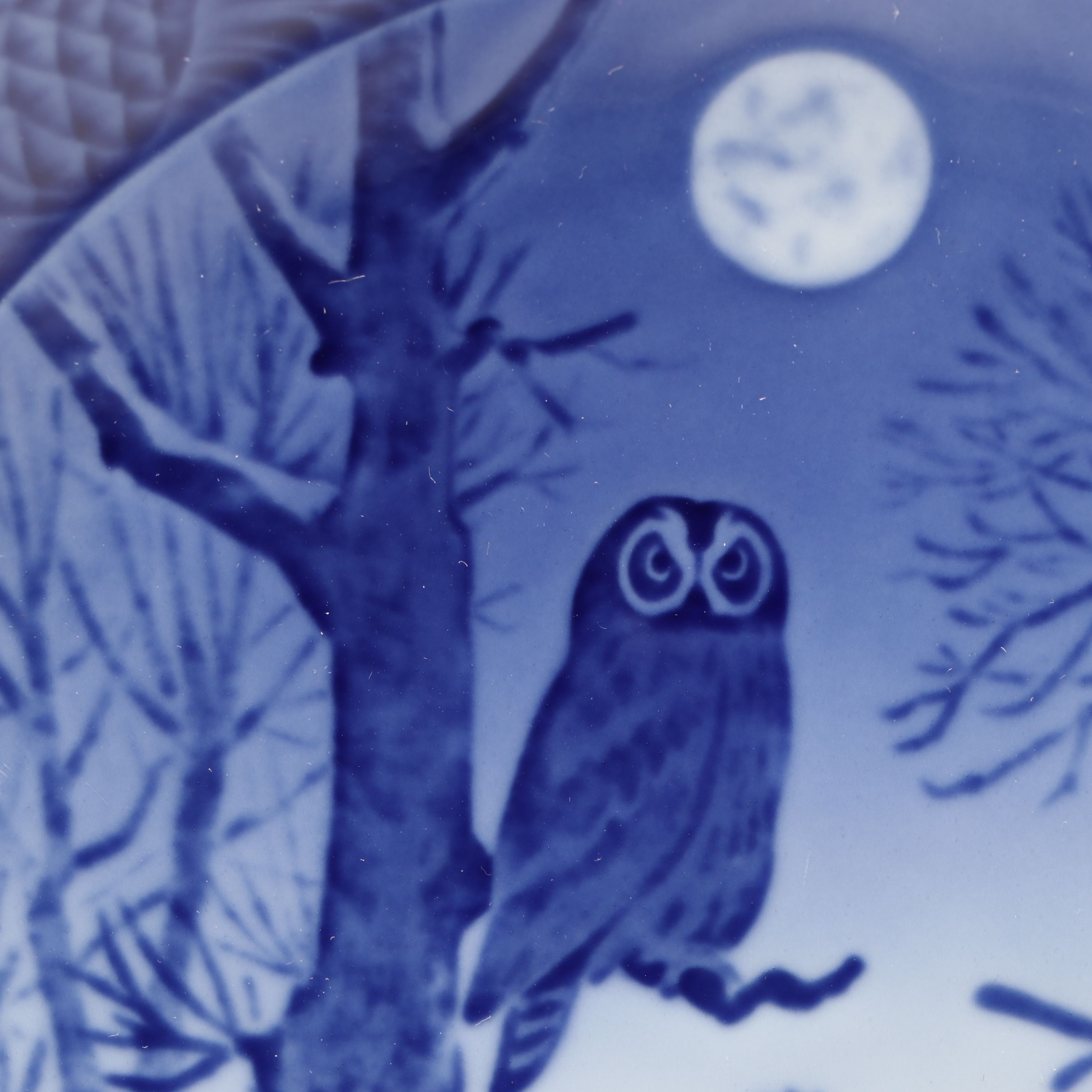 Royal Copenhagen Porcelain Collector Plates Featuring "In The Old Farmyard"