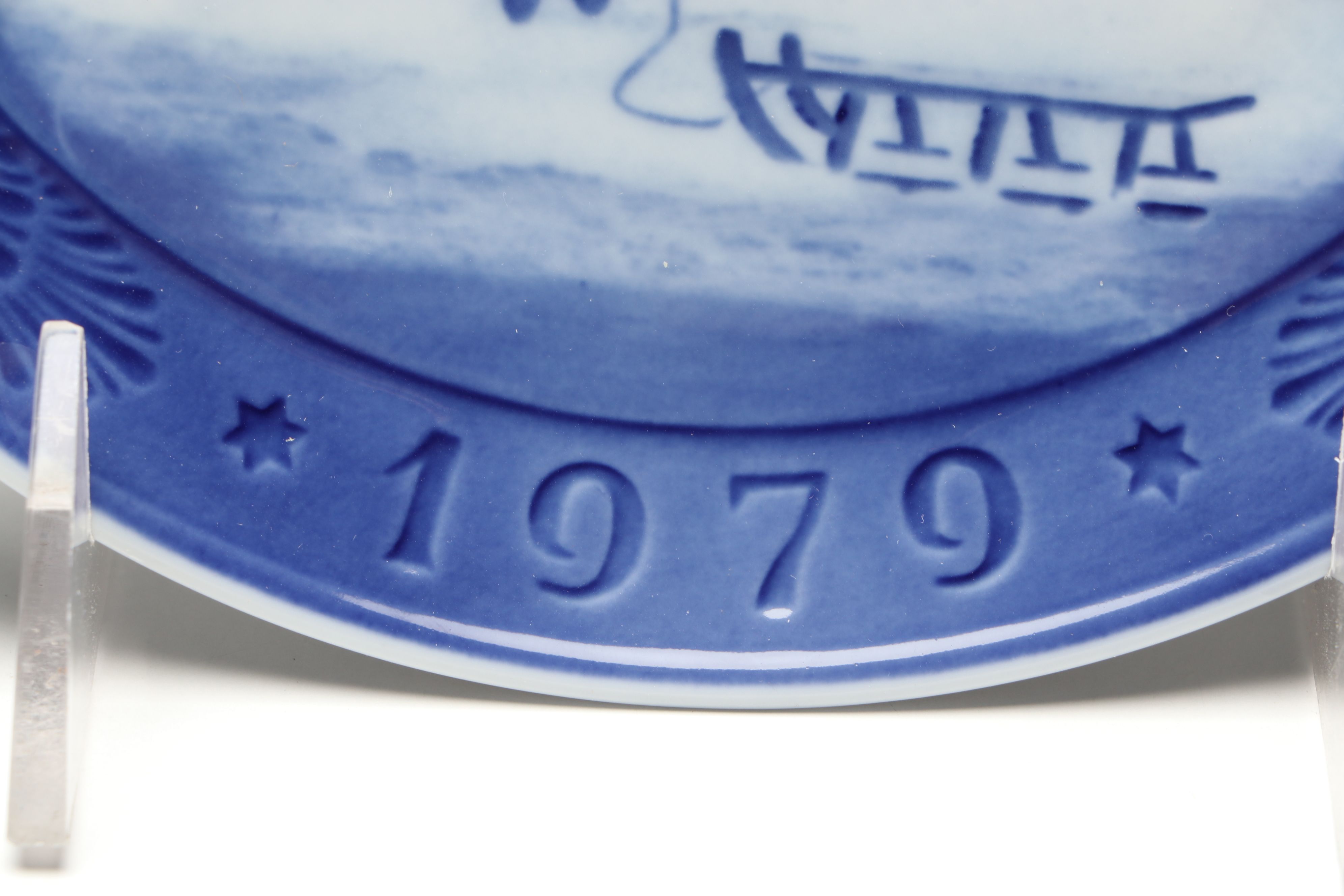 Royal Copenhagen Porcelain Collector Plates Featuring "In The Old Farmyard"