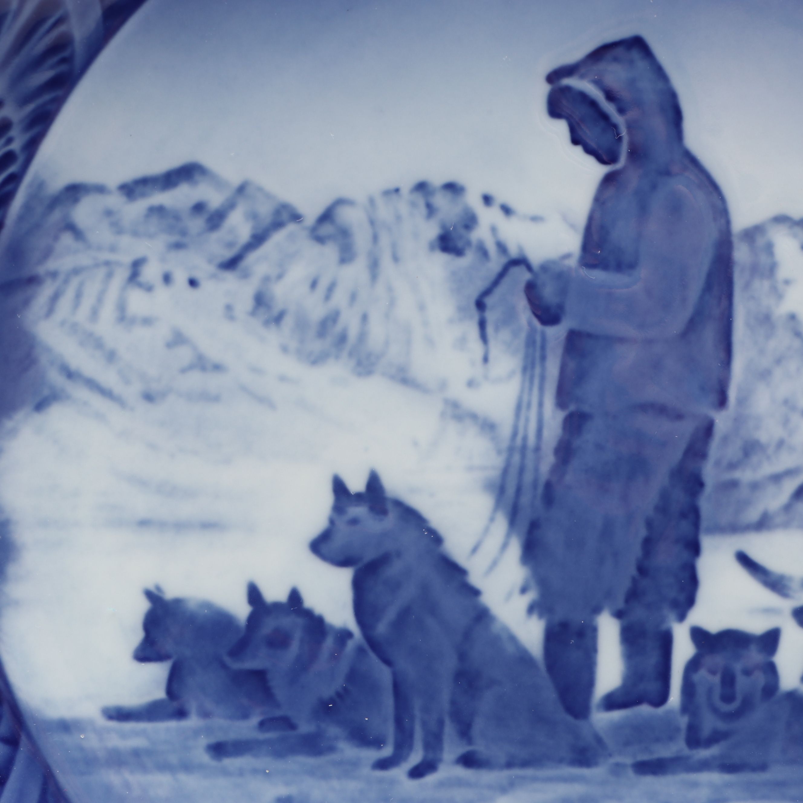 Royal Copenhagen Porcelain Collector Plates Featuring "In The Old Farmyard"