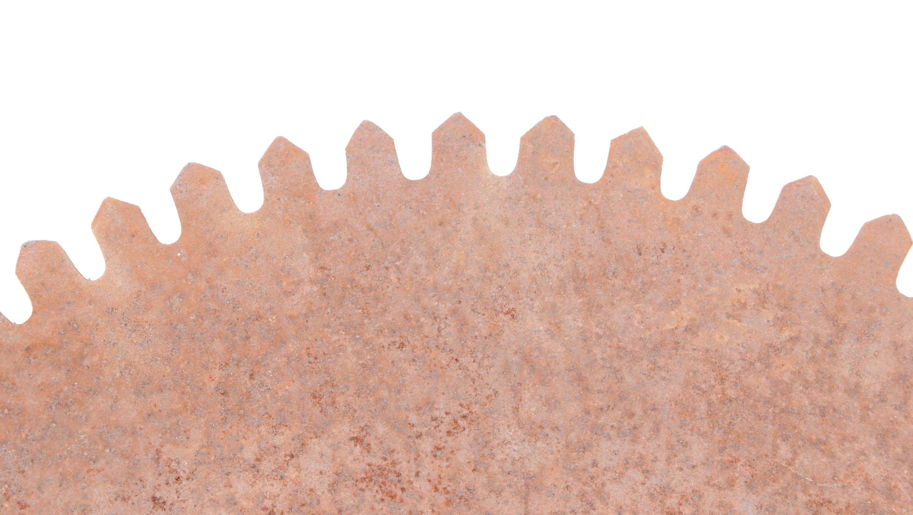 Large Saw Blade and Link Belt, Early 20th Century