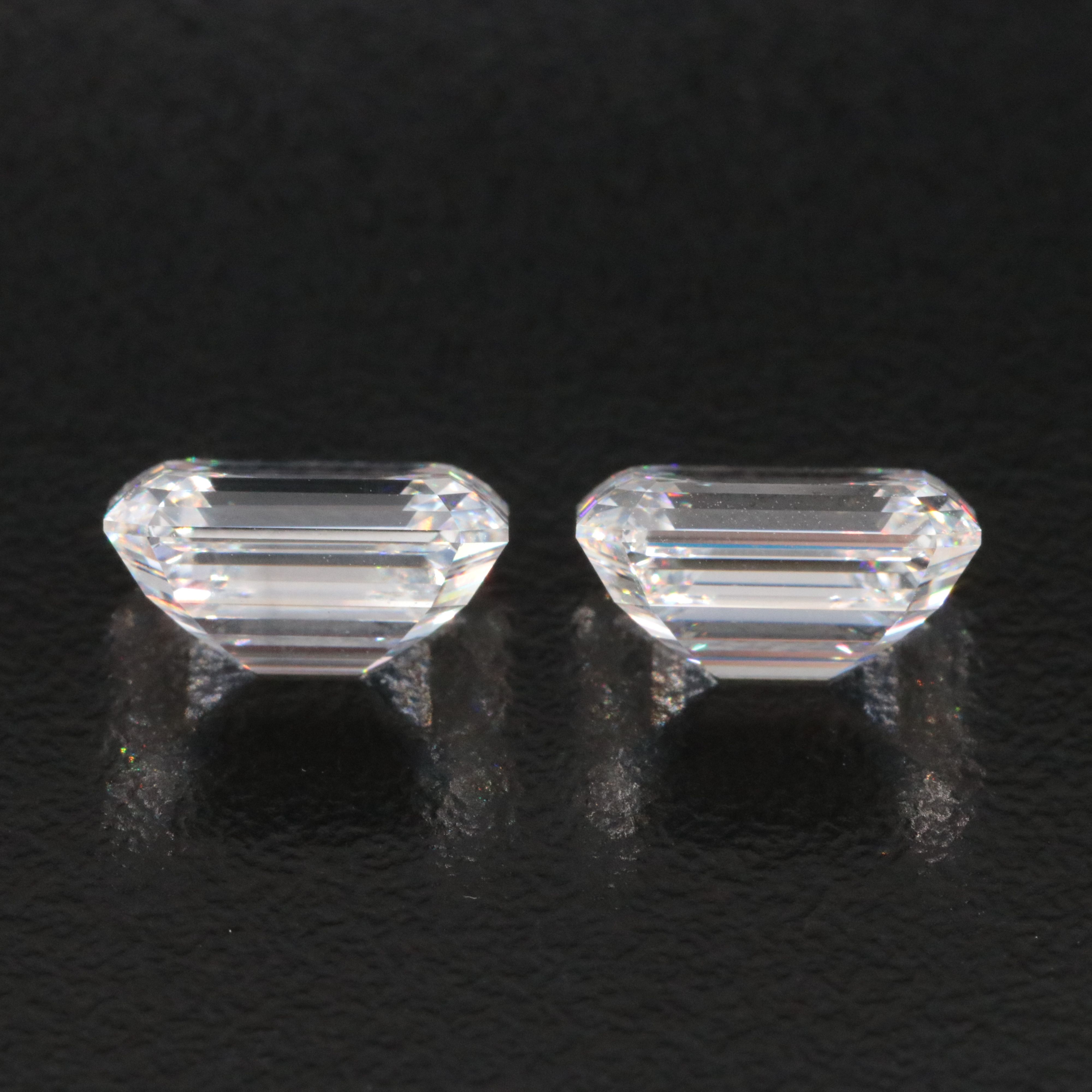 Loose 6.19 CTW Lab Grown Diamond Matched Pair with IGI Reports