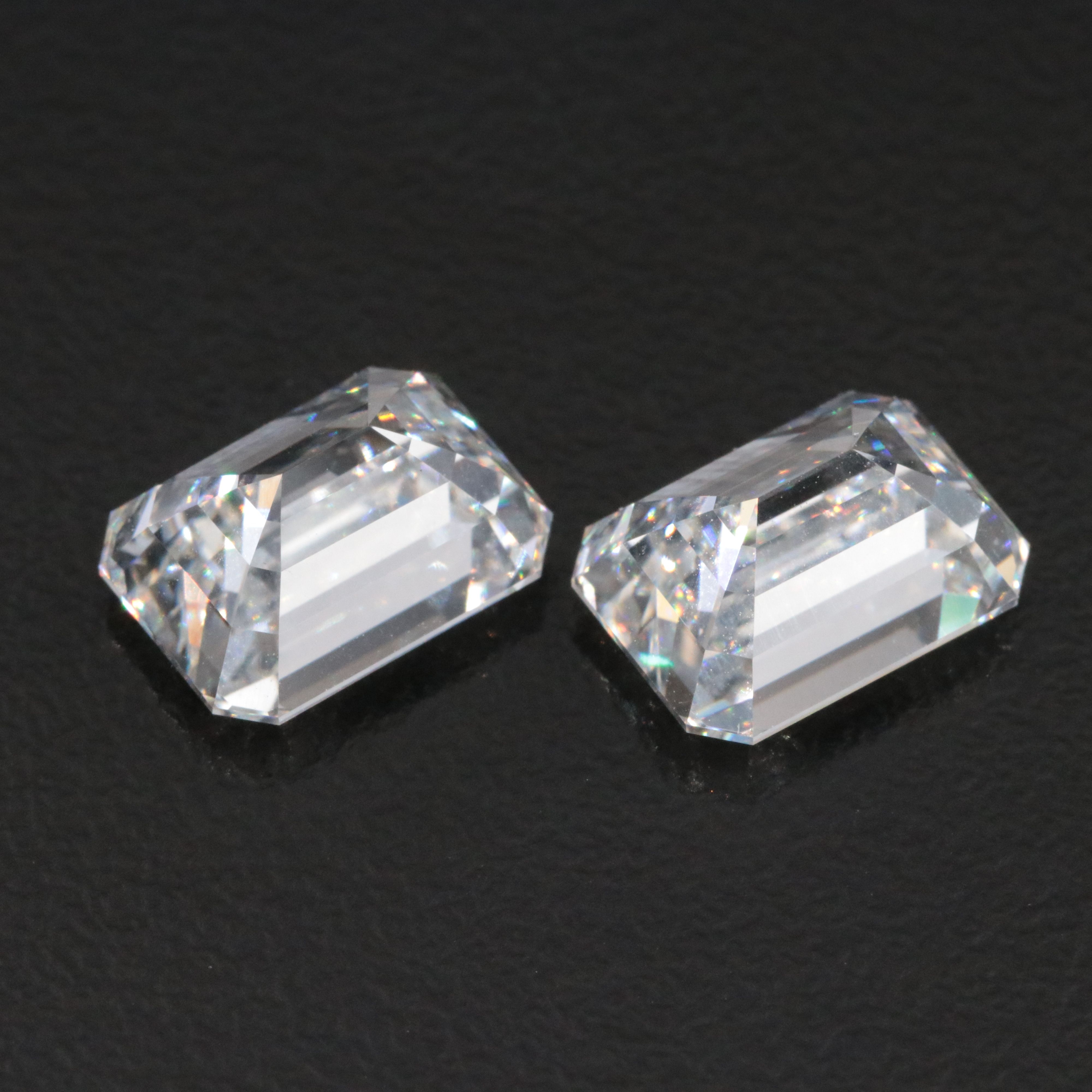 Loose 6.19 CTW Lab Grown Diamond Matched Pair with IGI Reports