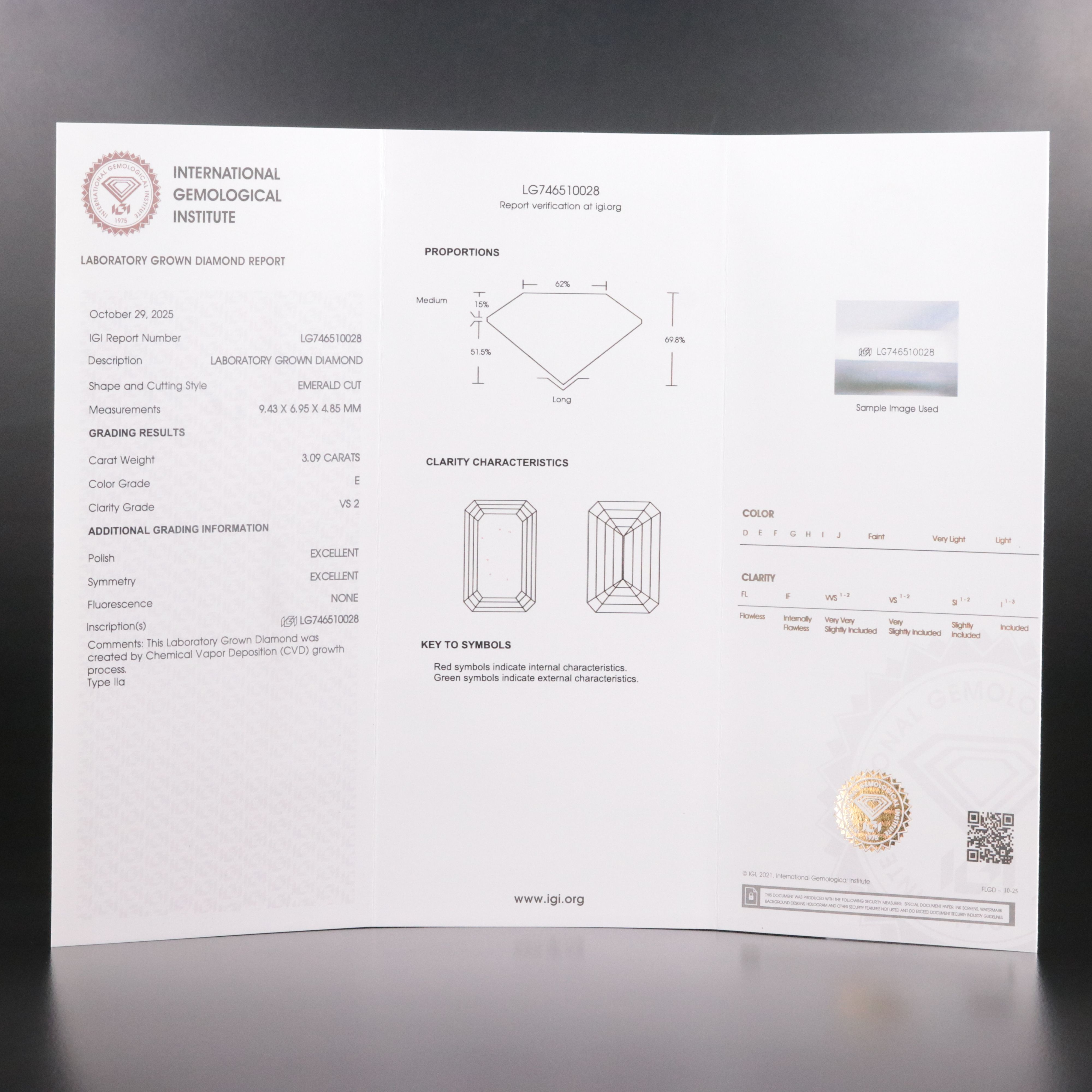 Loose 6.19 CTW Lab Grown Diamond Matched Pair with IGI Reports