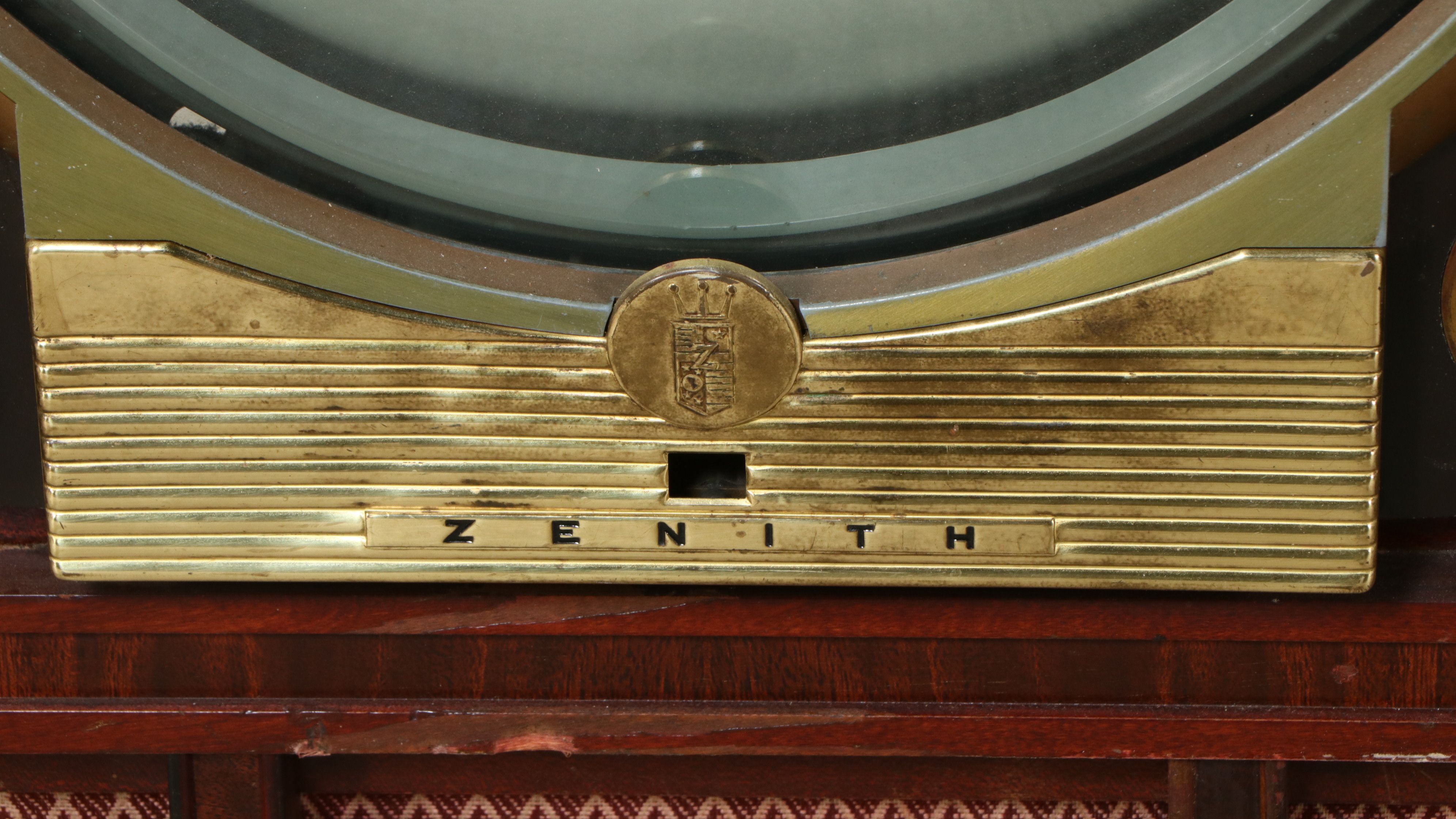 Zenith "Porthole" Mahogany Veneer Console Television, Circa 1949