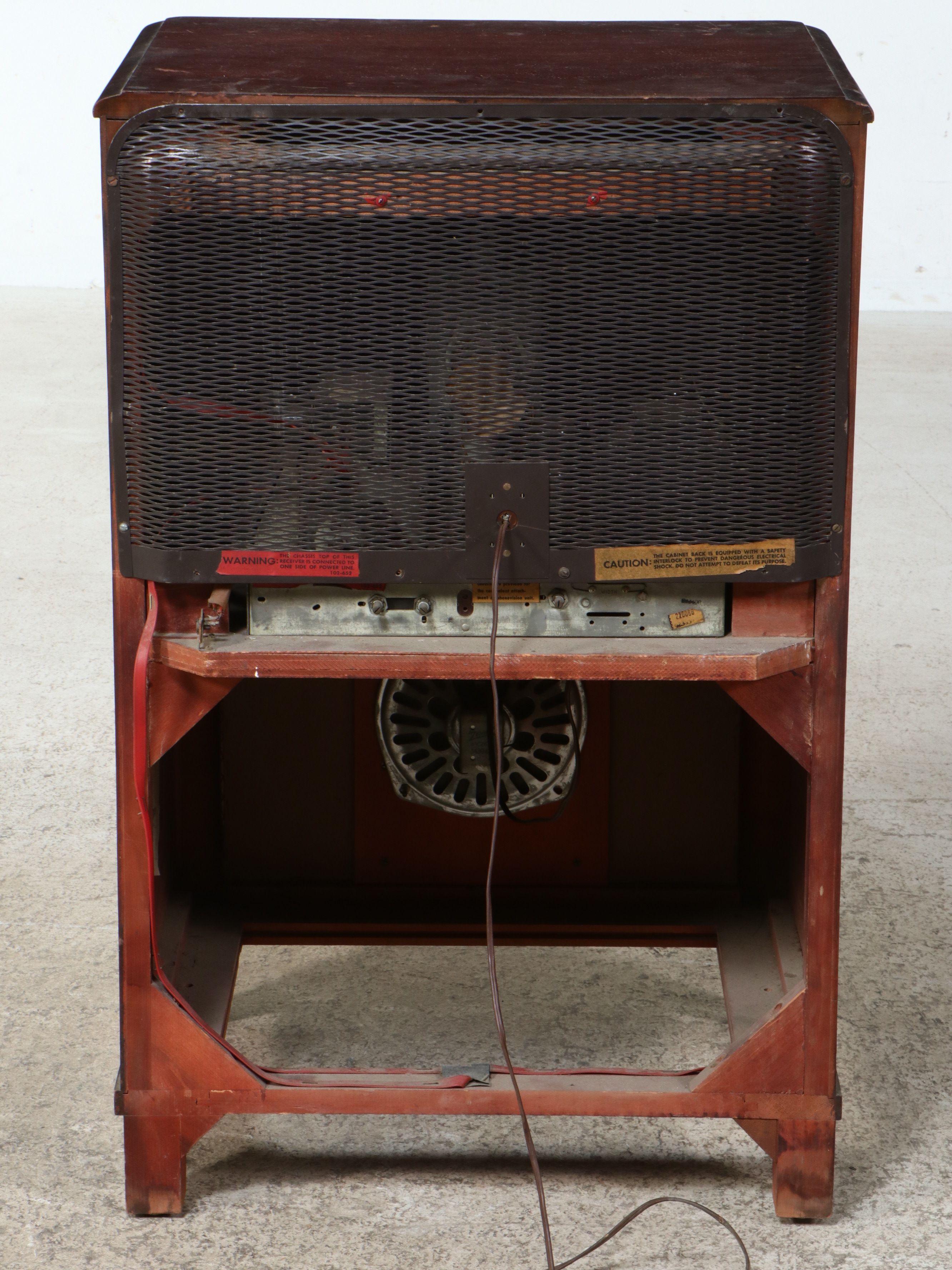 Zenith "Porthole" Mahogany Veneer Console Television, Circa 1949