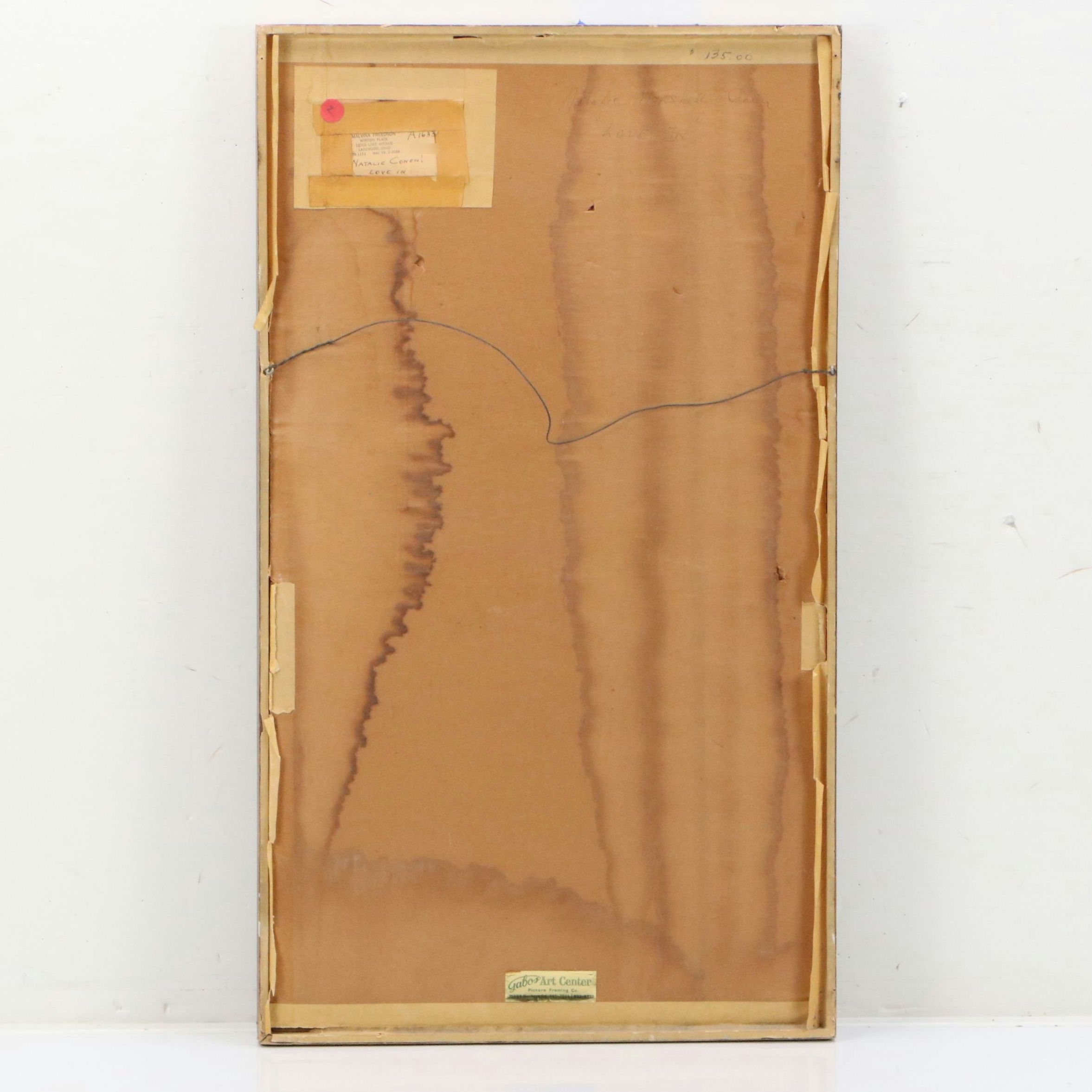 Natalie M. Cohen Modernist Figurative Oil Painting "Love-In," Mid-20th C.