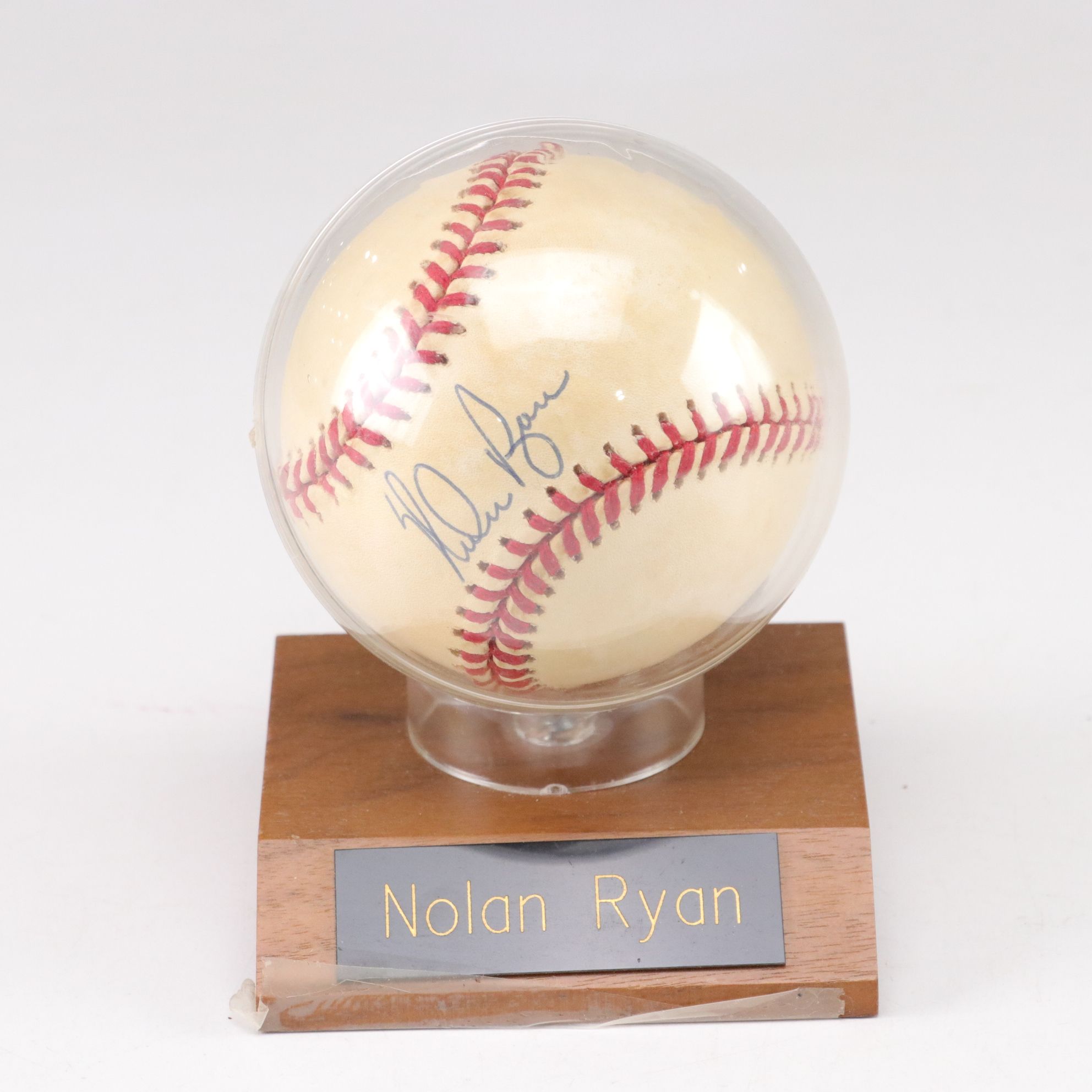 Nolan Ryan Signed Baseball and Photo with Cards and More
