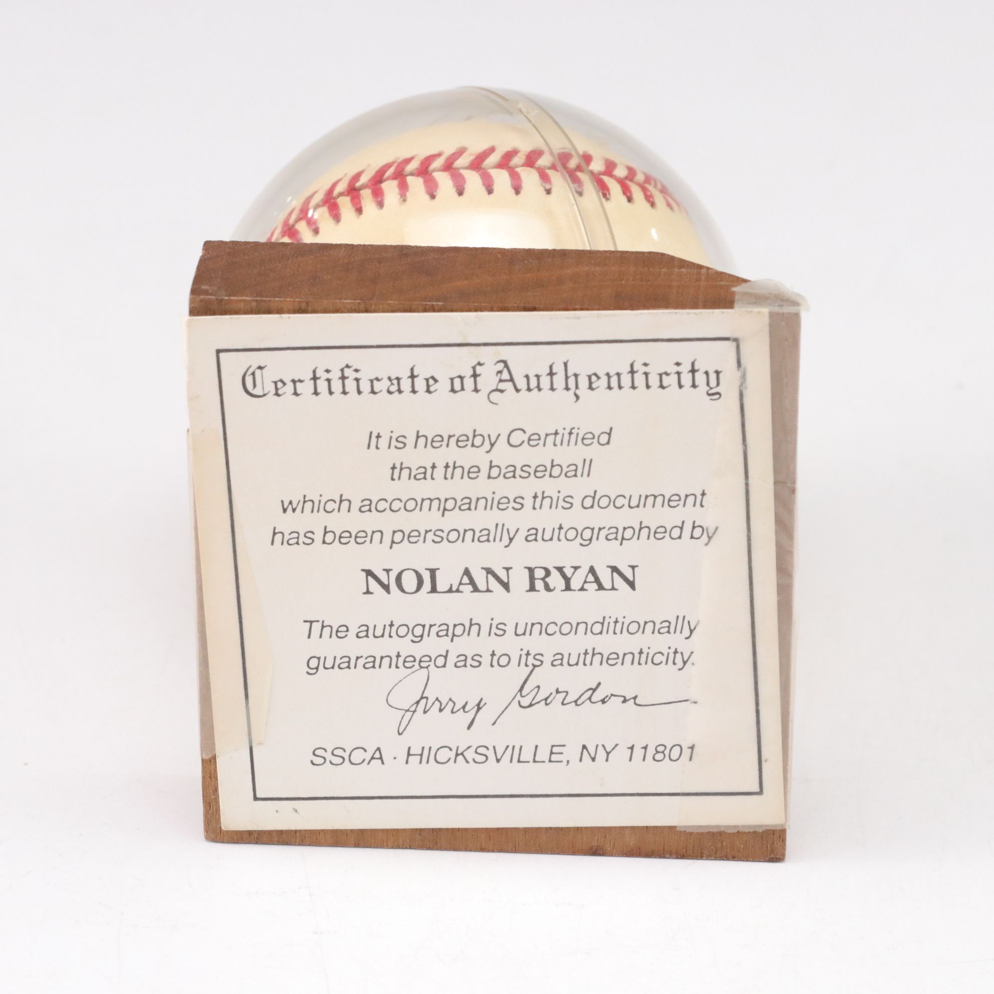 Nolan Ryan Signed Baseball and Photo with Cards and More