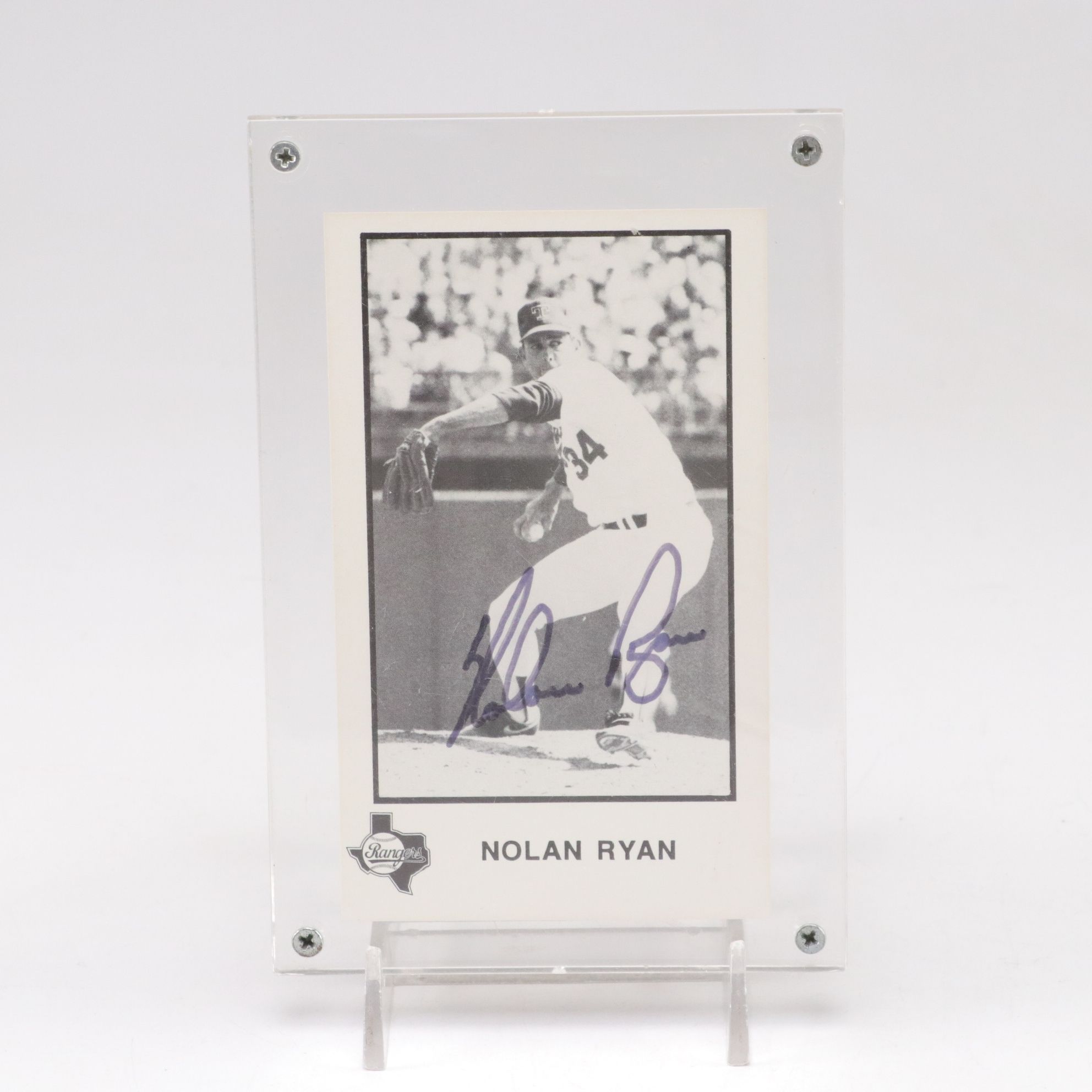 Nolan Ryan Signed Baseball and Photo with Cards and More