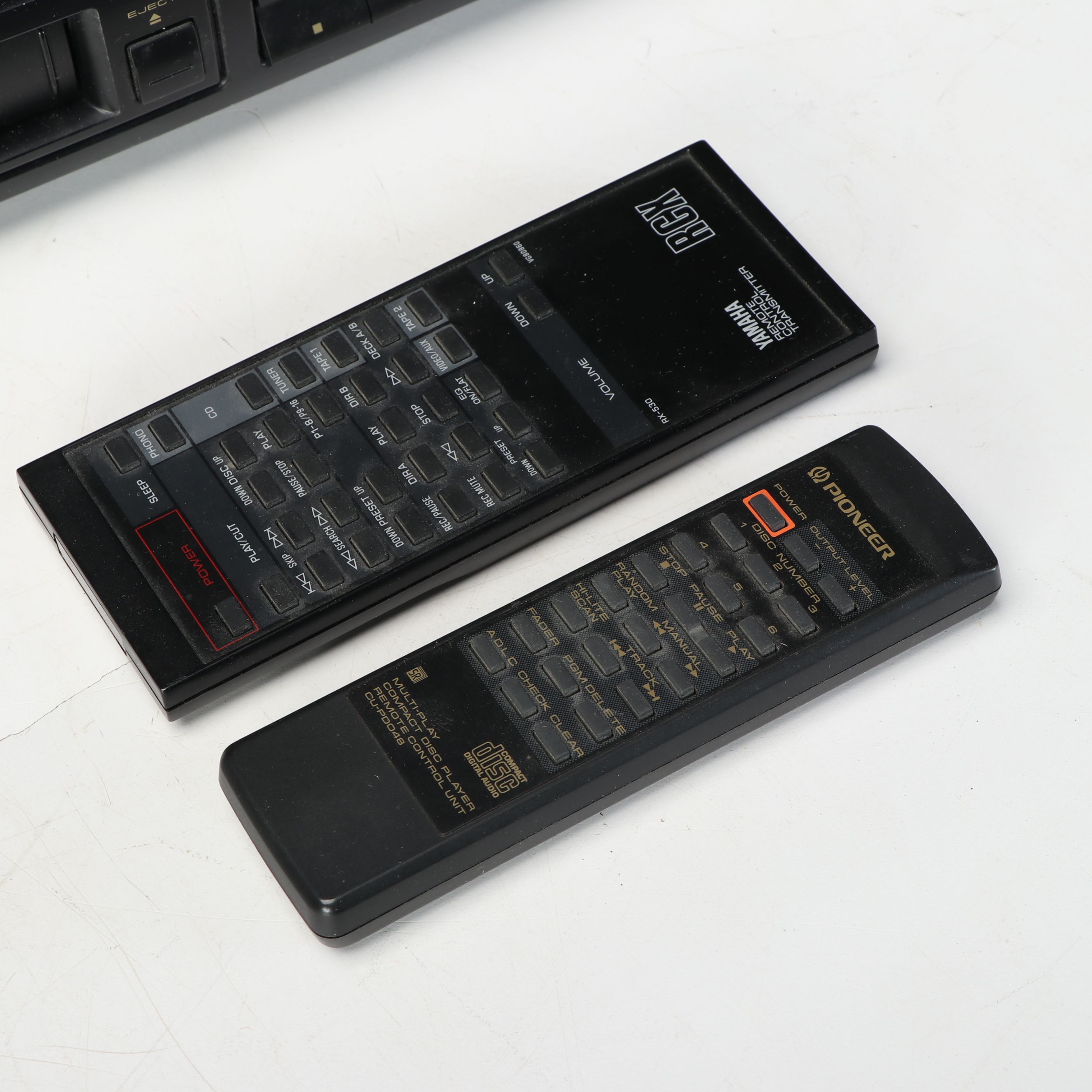 Yamaha Receiver and Cassette Deck with Pioneer CD Player and Bose Speakers