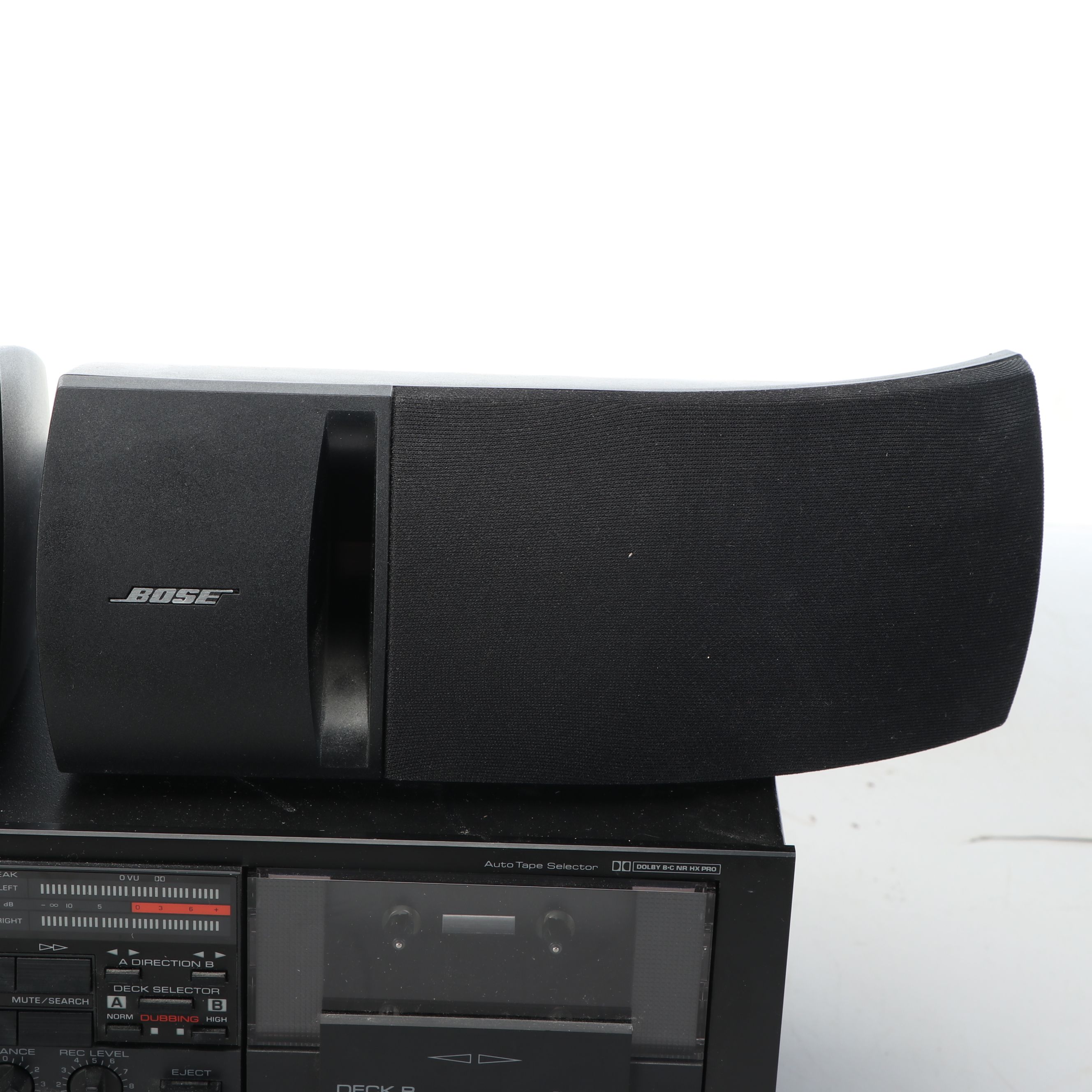 Yamaha Receiver and Cassette Deck with Pioneer CD Player and Bose Speakers