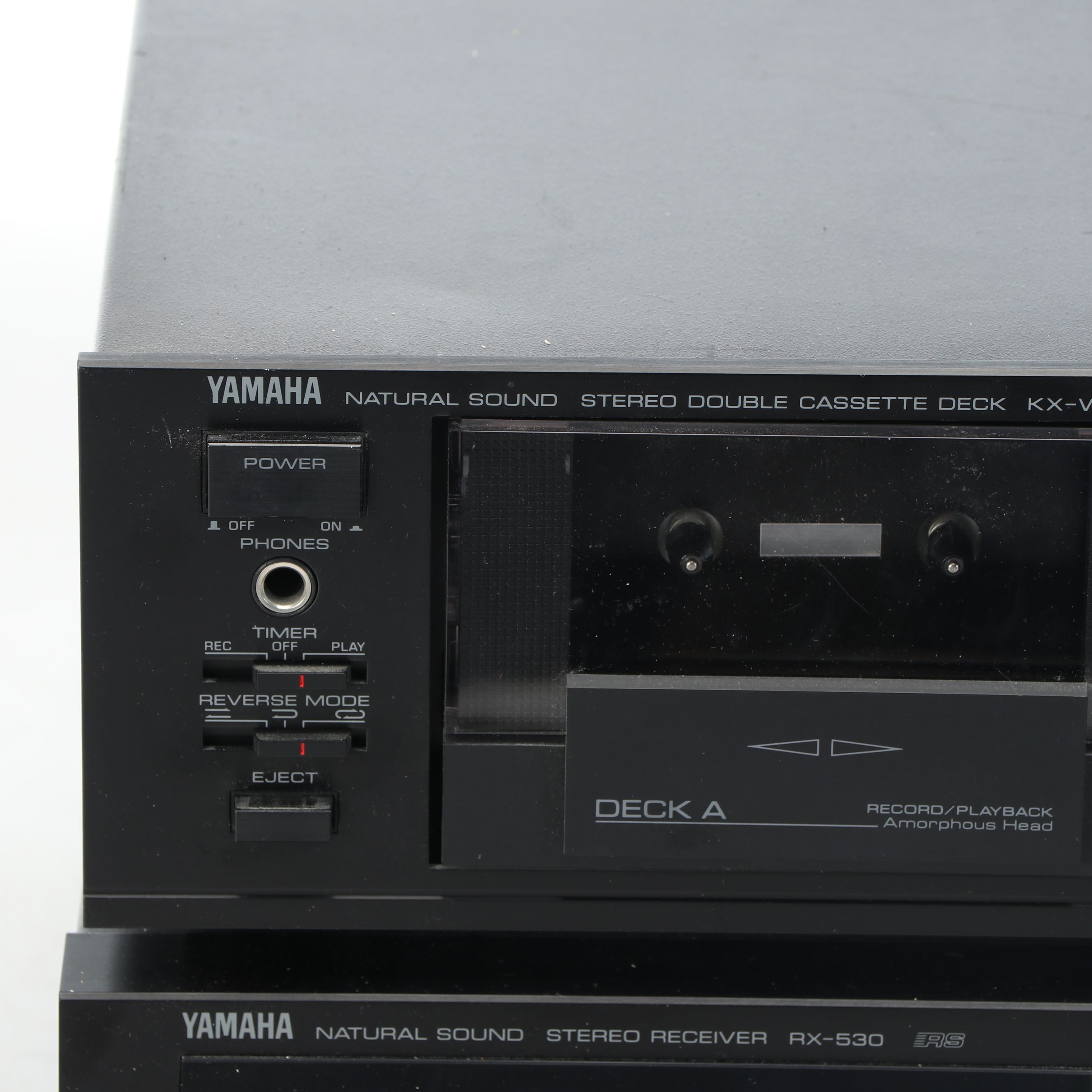 Yamaha Receiver and Cassette Deck with Pioneer CD Player and Bose Speakers