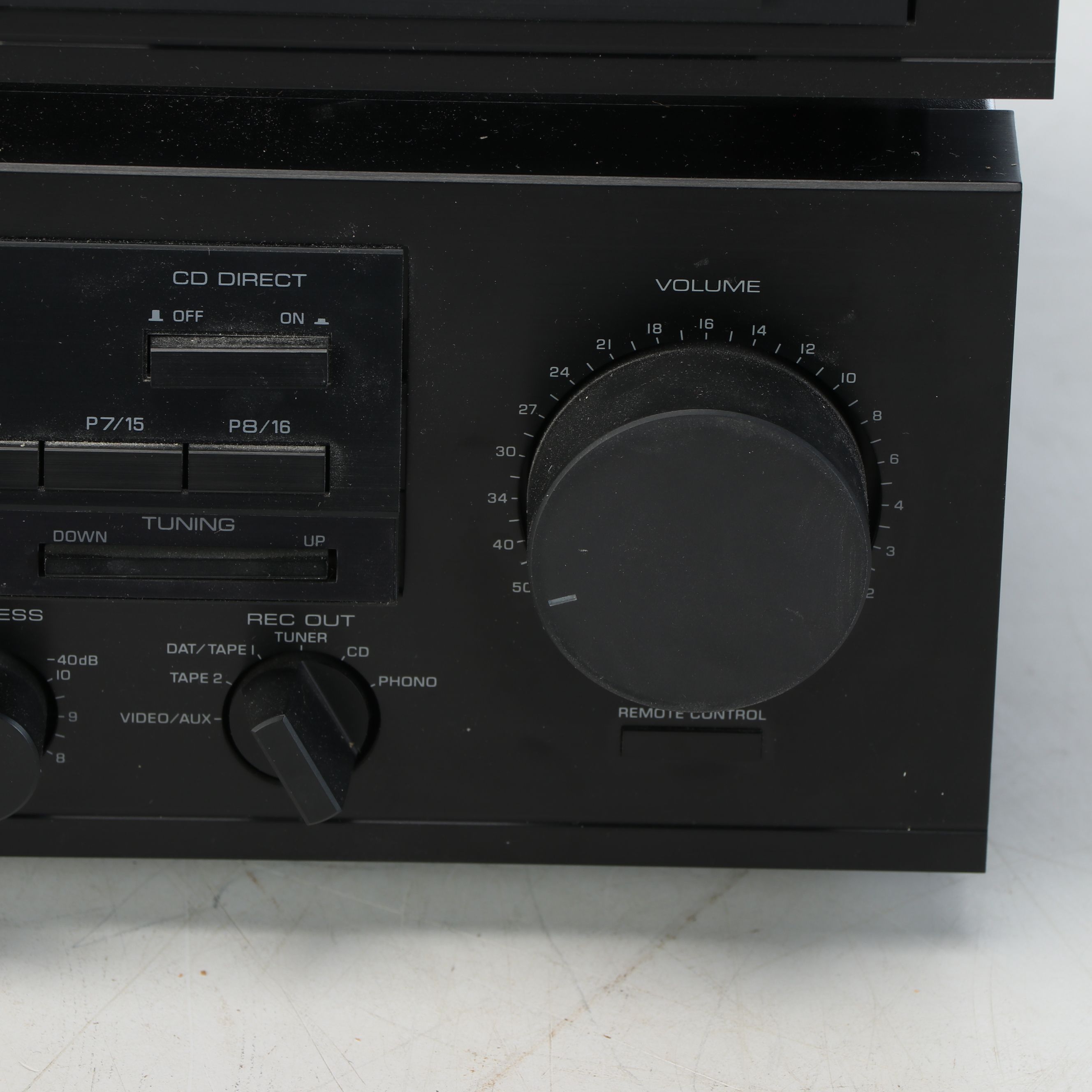 Yamaha Receiver and Cassette Deck with Pioneer CD Player and Bose Speakers