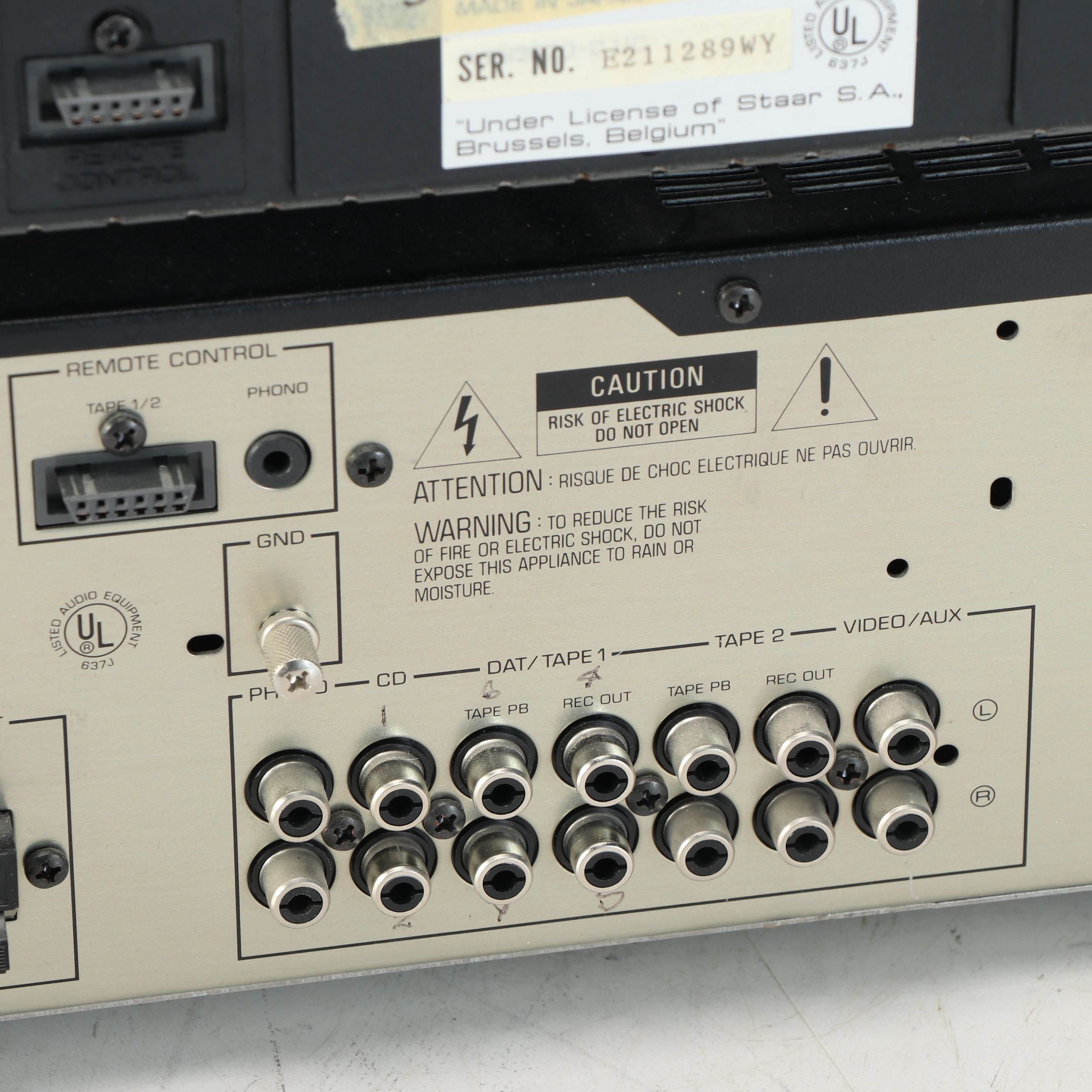 Yamaha Receiver and Cassette Deck with Pioneer CD Player and Bose Speakers