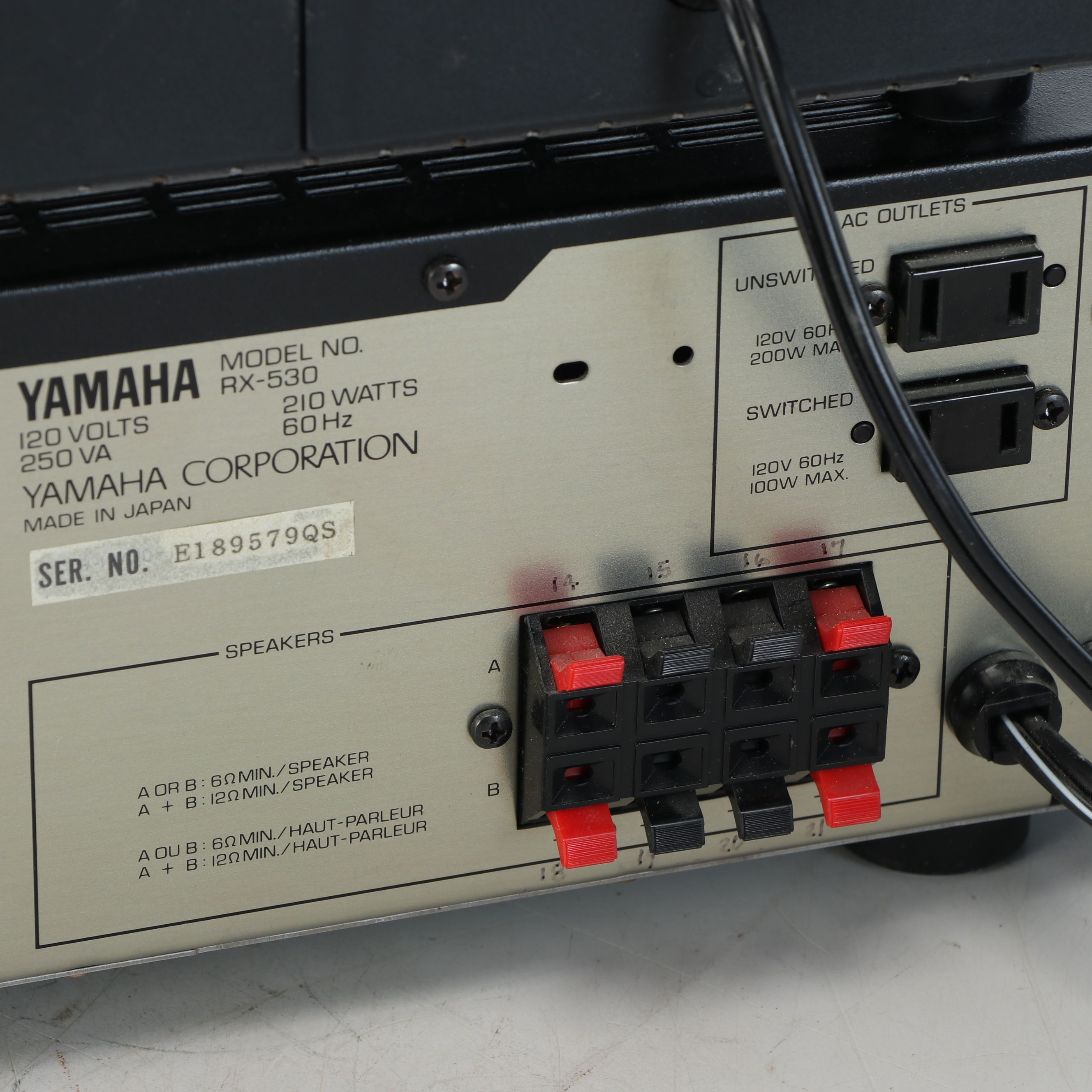 Yamaha Receiver and Cassette Deck with Pioneer CD Player and Bose Speakers