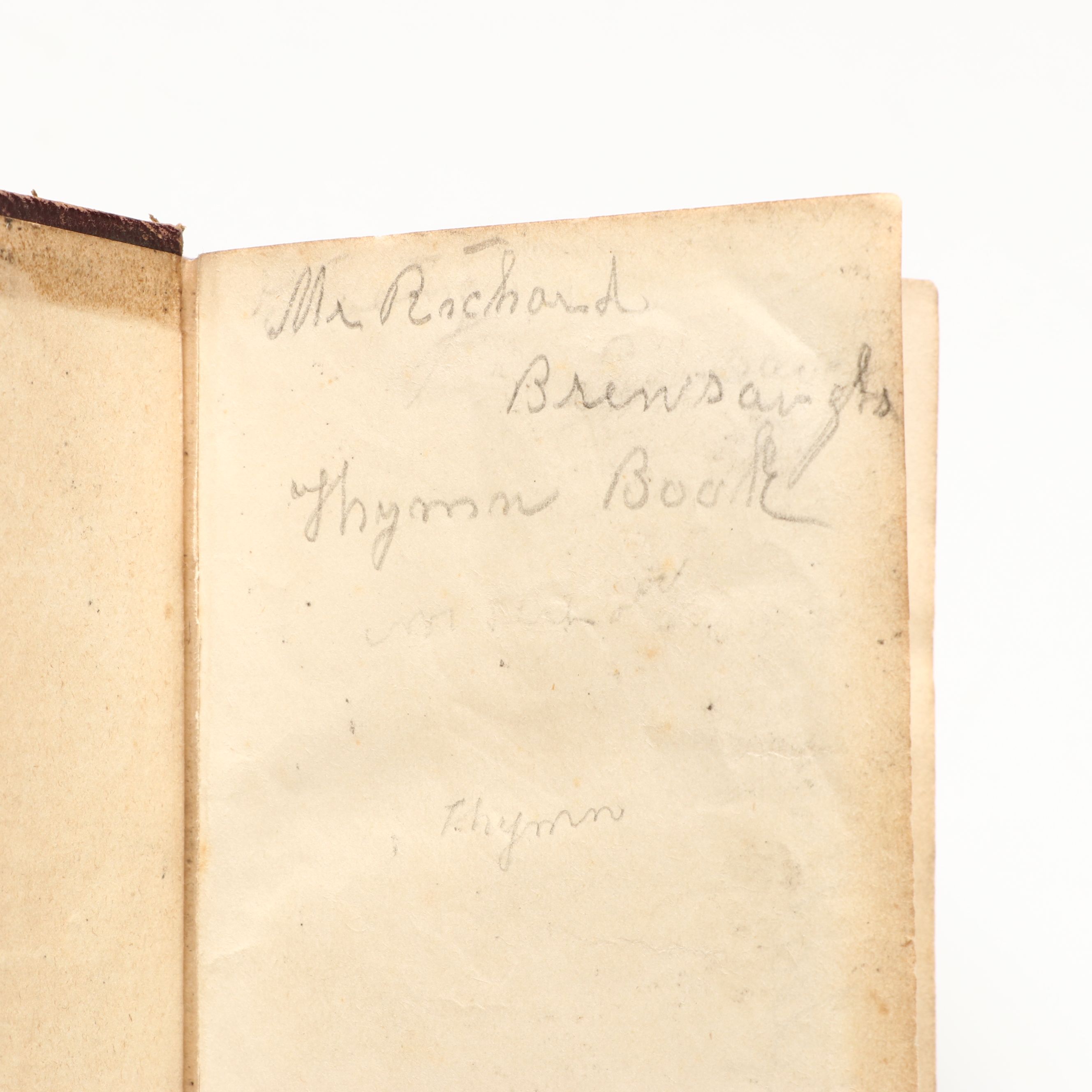 "Christian Hymn Book" by Alexander Campbell and "Downes's Guide to Switzerland"