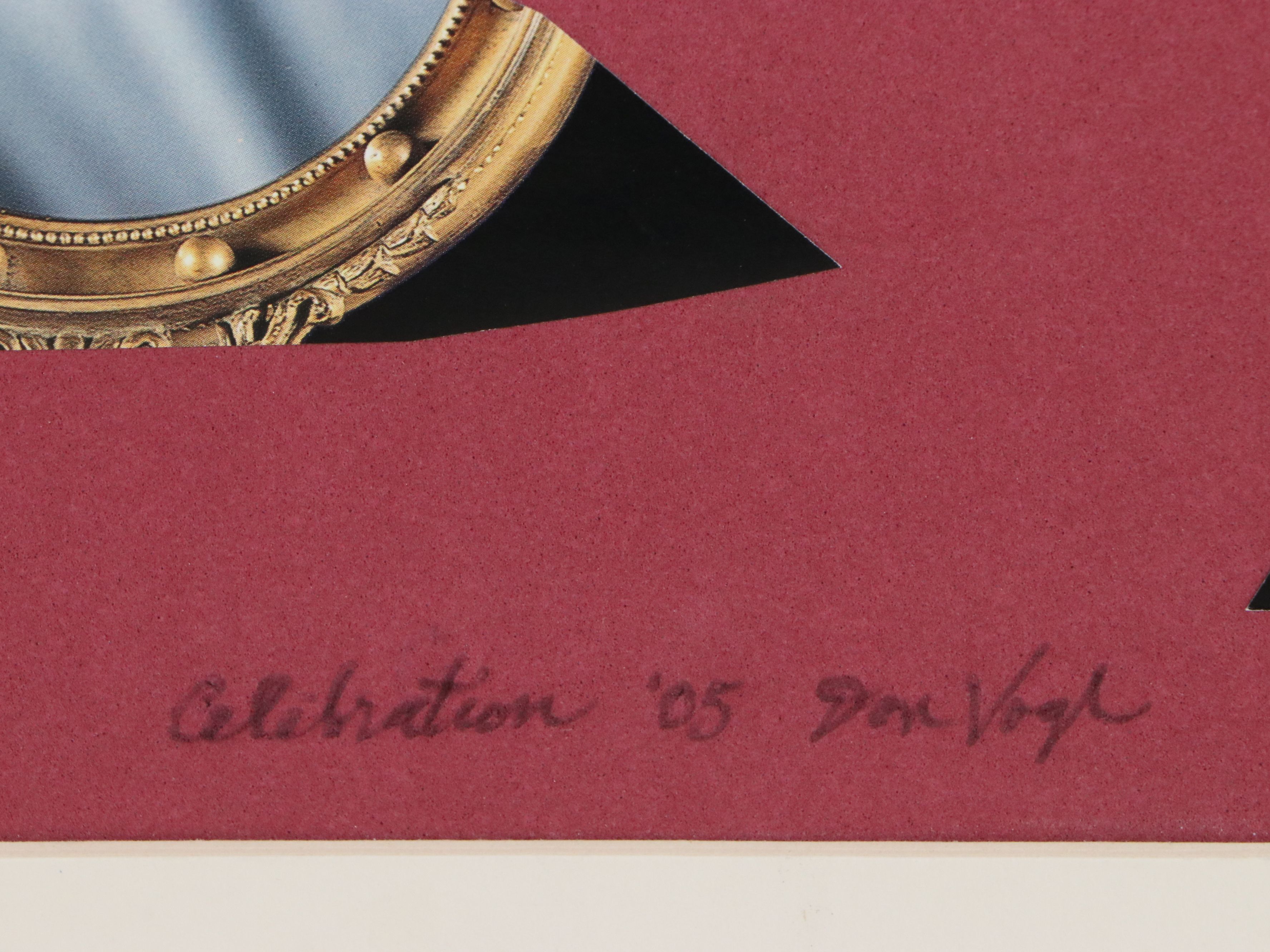 Don Vogl Works on Paper Including Collage "Celebration," 2005