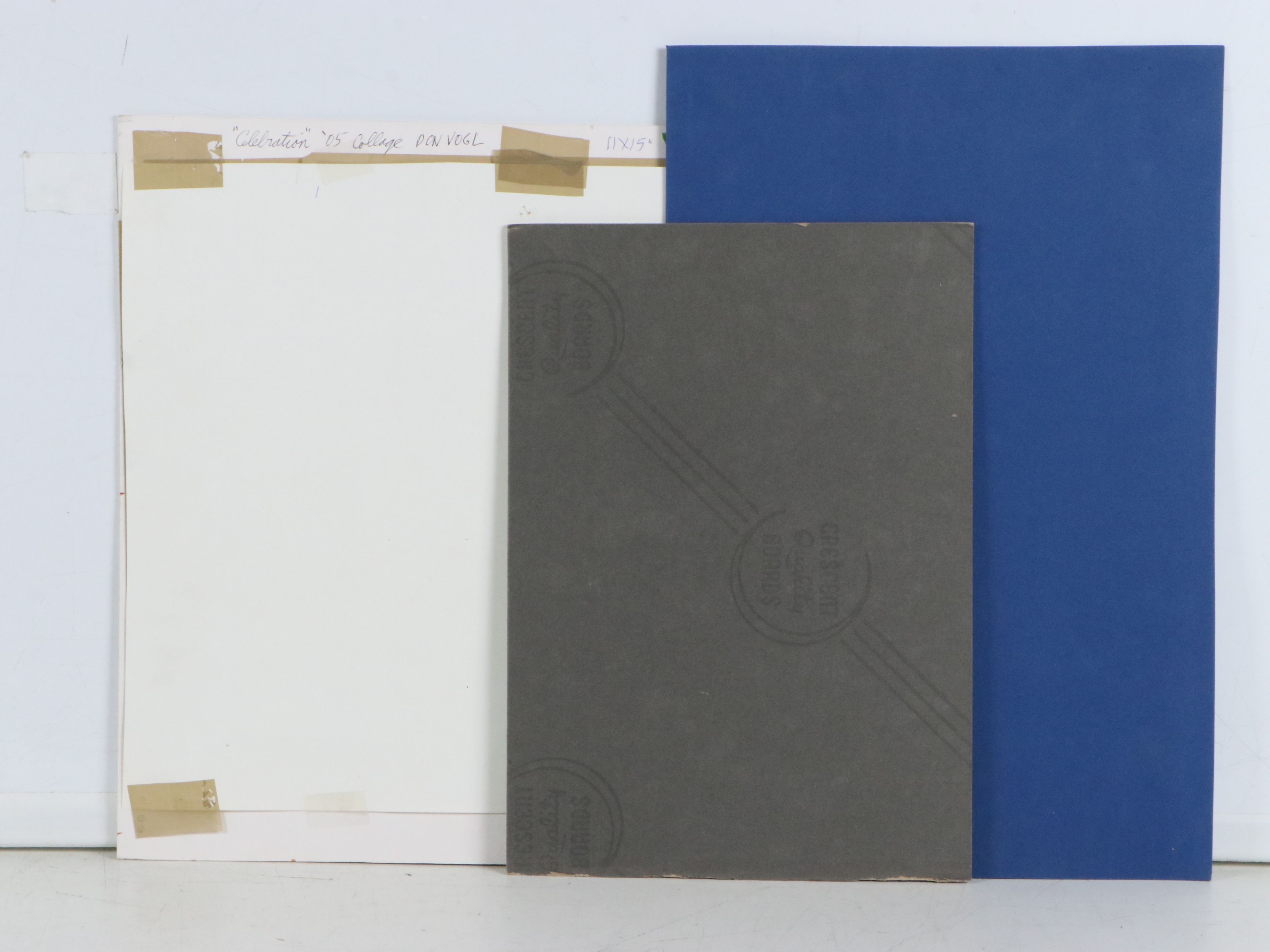 Don Vogl Works on Paper Including Collage "Celebration," 2005