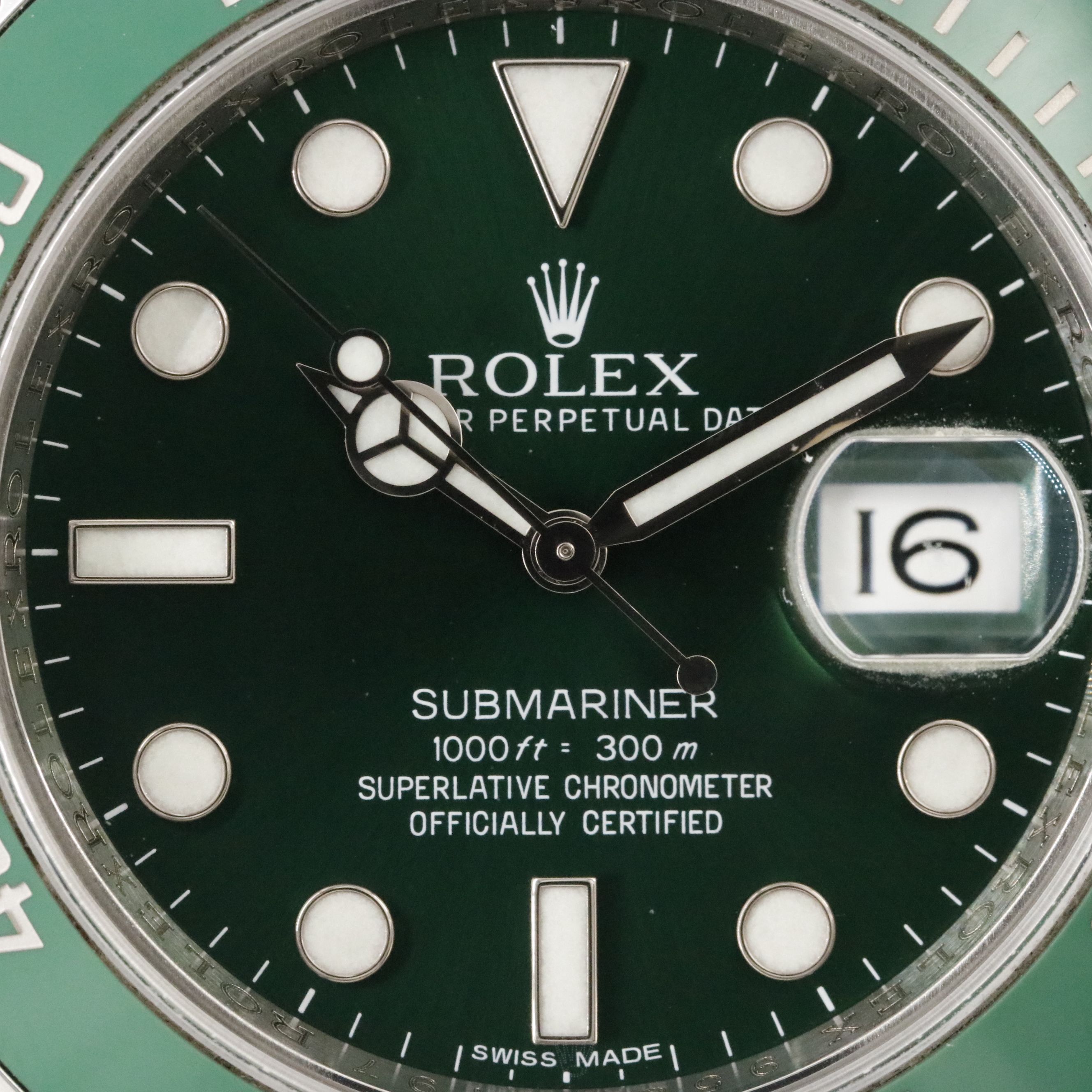 Rolex "Hulk" Steelinox Green Dial & Ceramic Bezel Insert Submariner Ref. 116610V